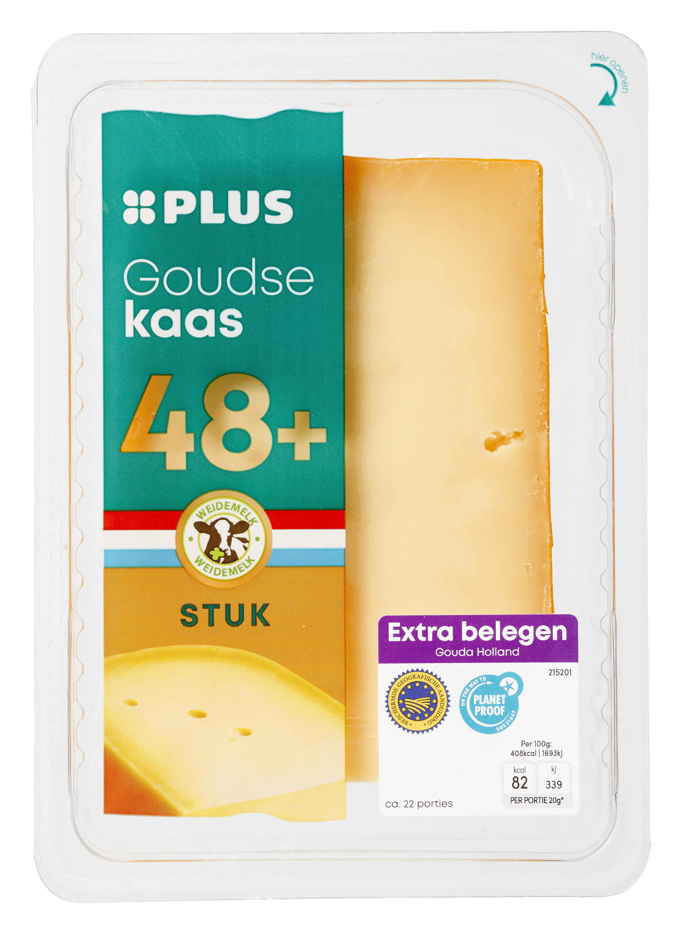 PLUS Goudse extra belegen 48+ stuk