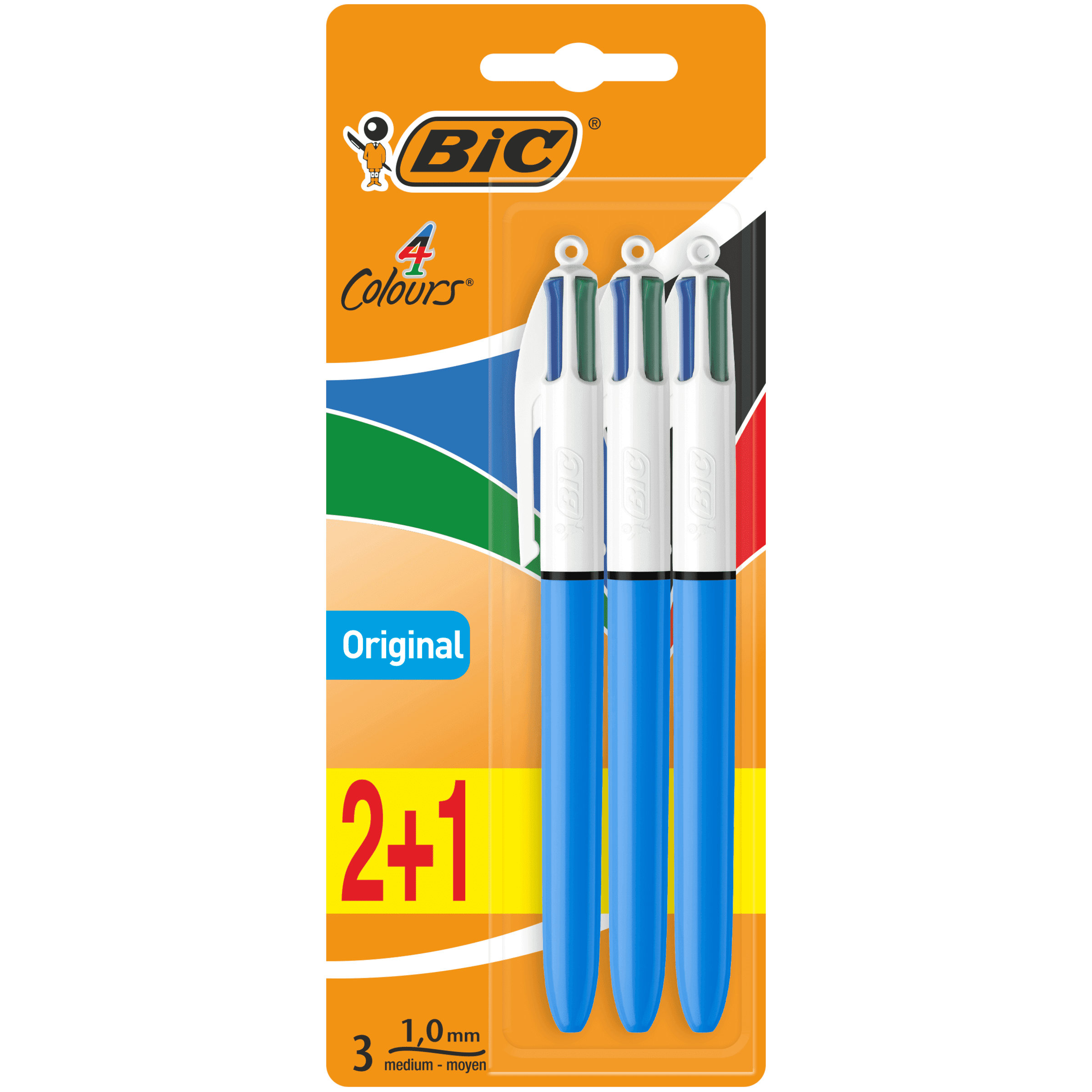 Bic 4 Colours Medium 2+1