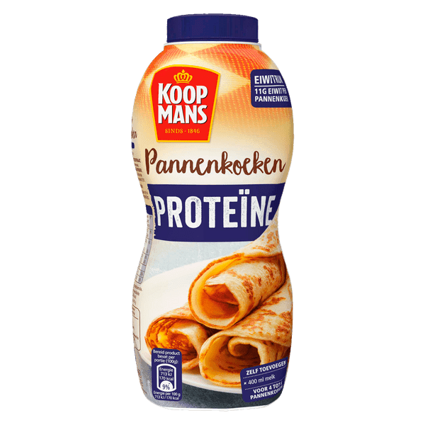 Koopmans Pannenkoekenmix proteine schudfles