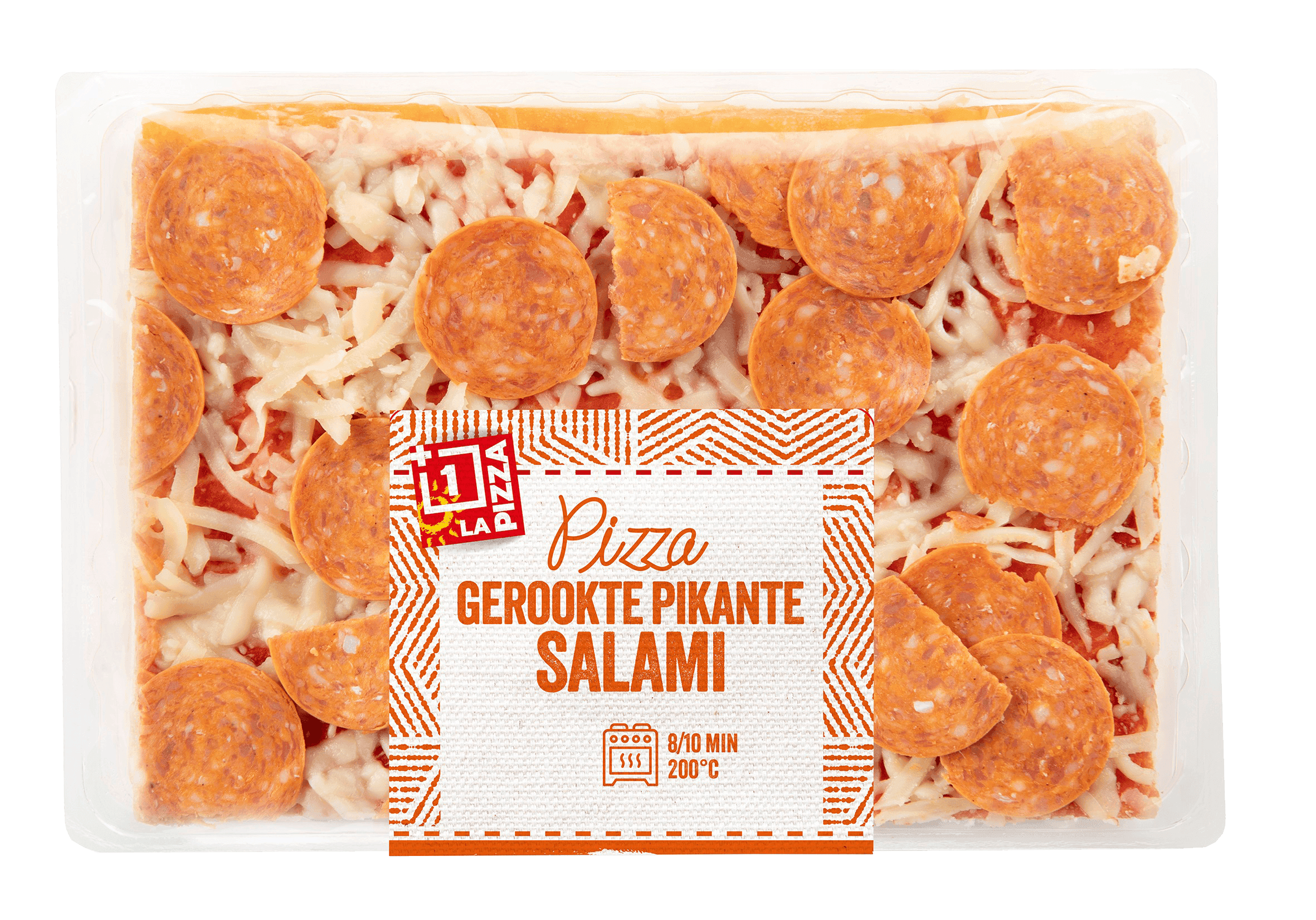 +1 Pizza Plaatpizza spicy salami