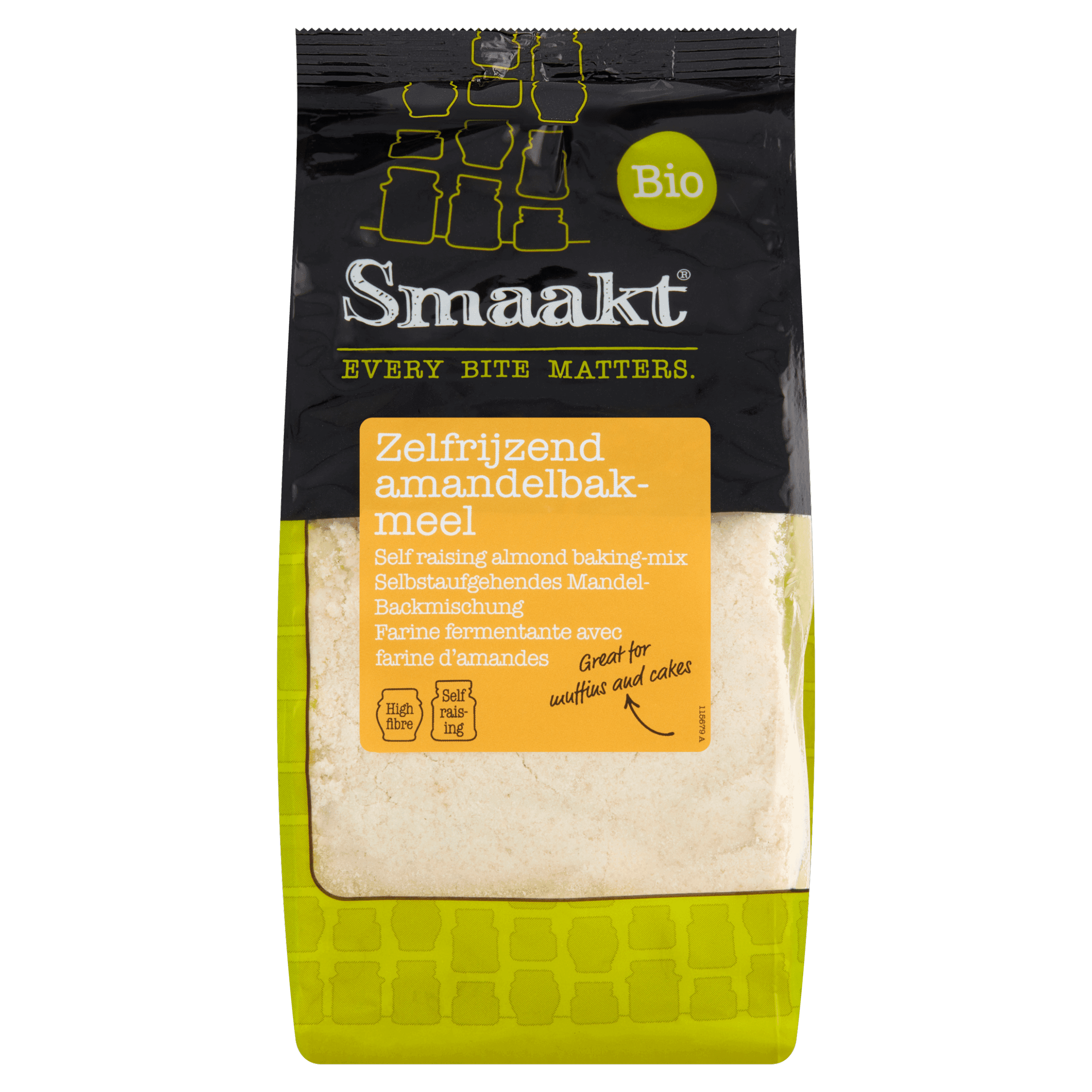 Smaakt Zelfrijzend amandelbakmeel biologisch