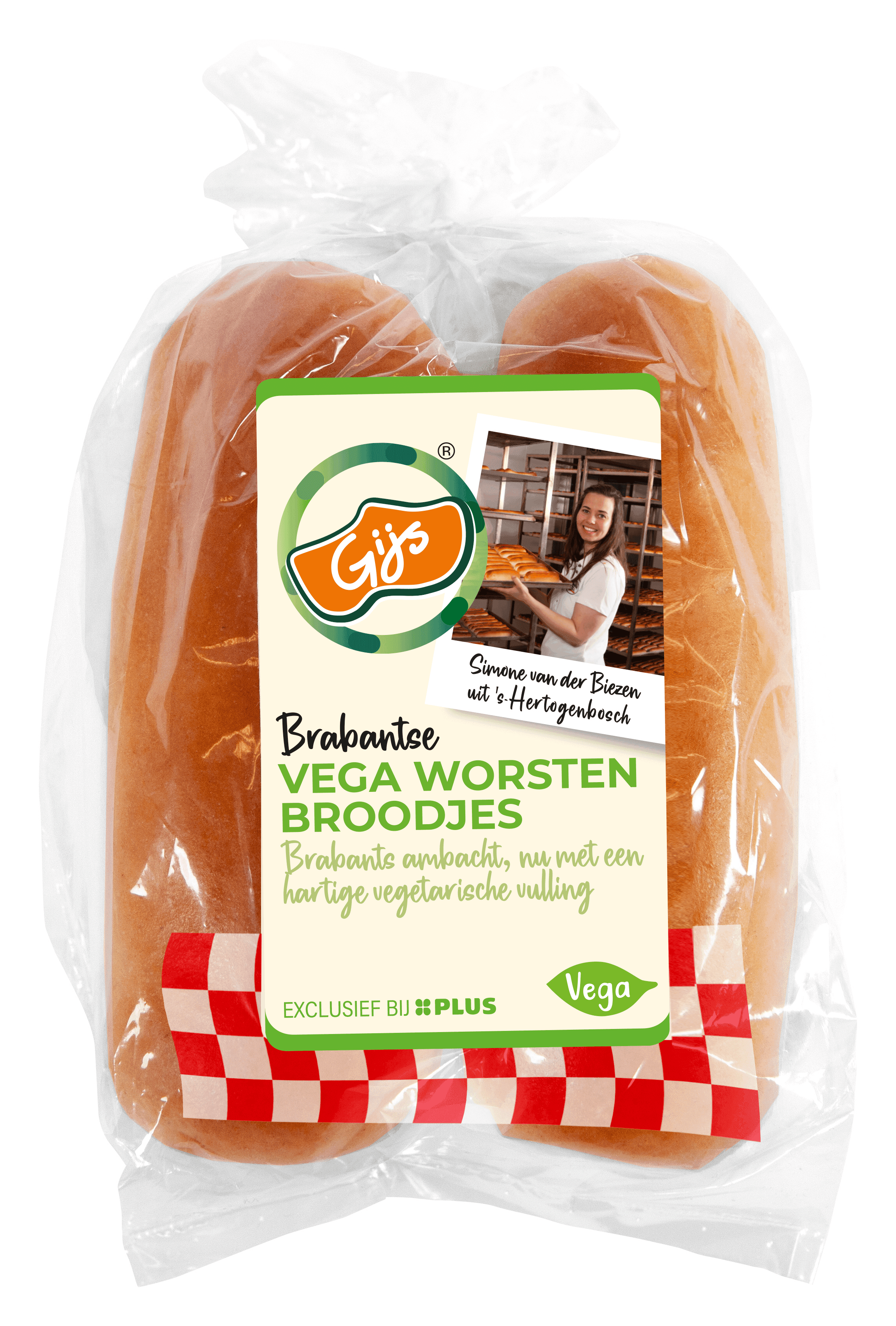 GIJS Vega worstenbroodjes