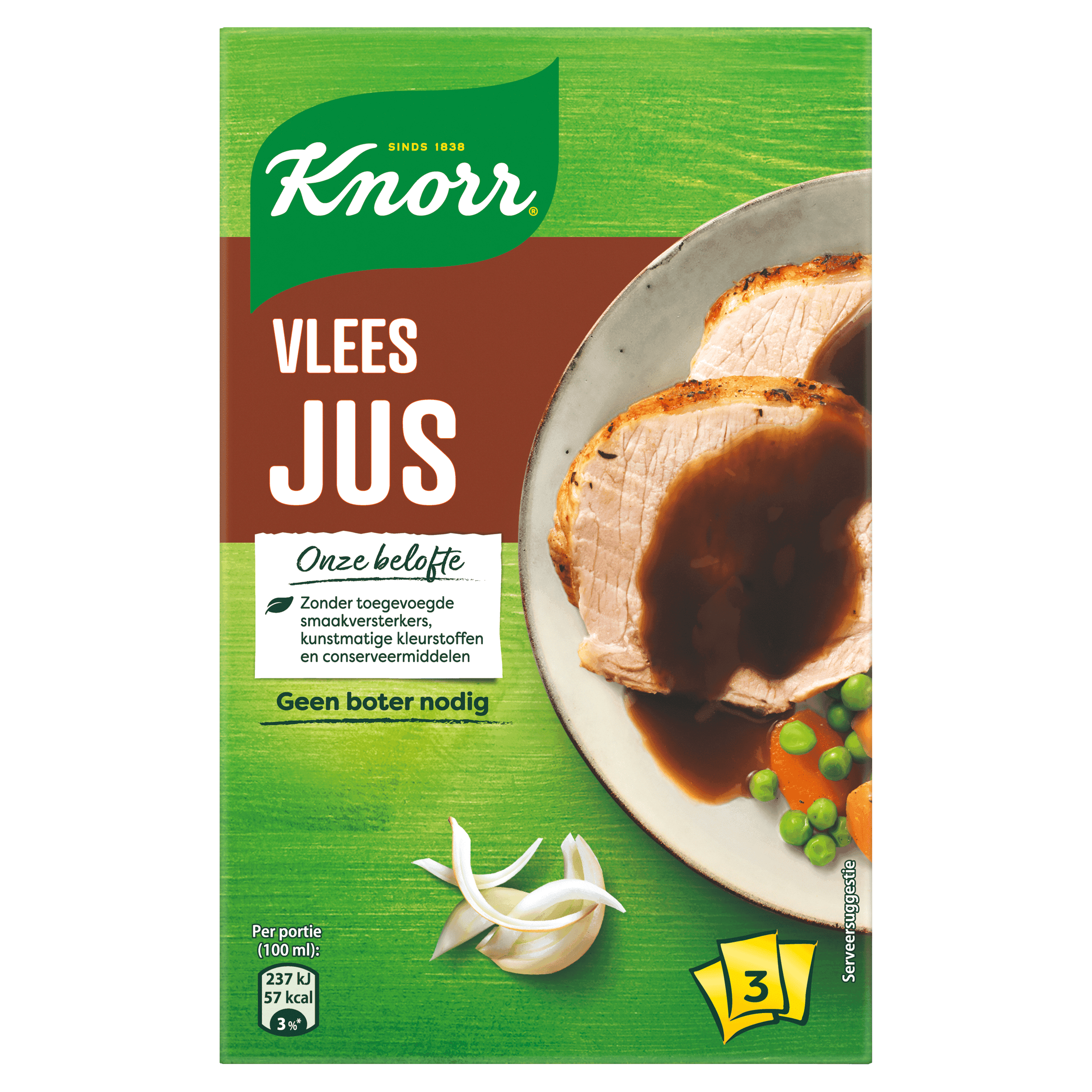 Knorr Knorr Vleesjus Naturel 3x30G