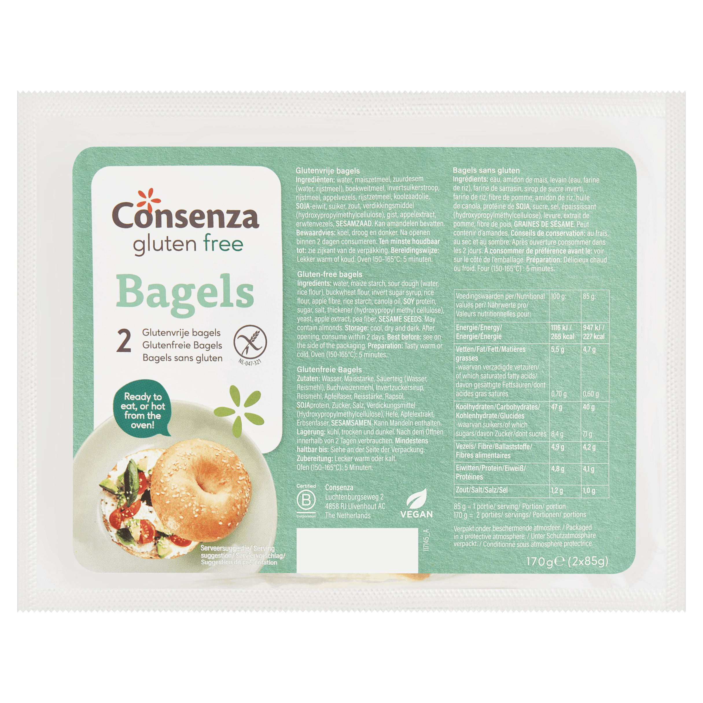 Consenza GV Bagels 2x85g