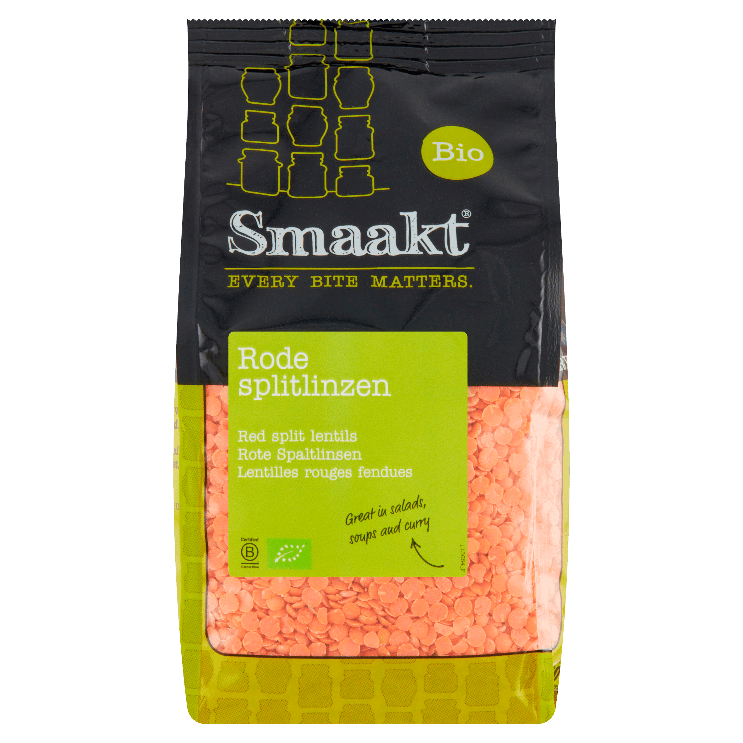 Smaakt Rode splitlinzen biologisch