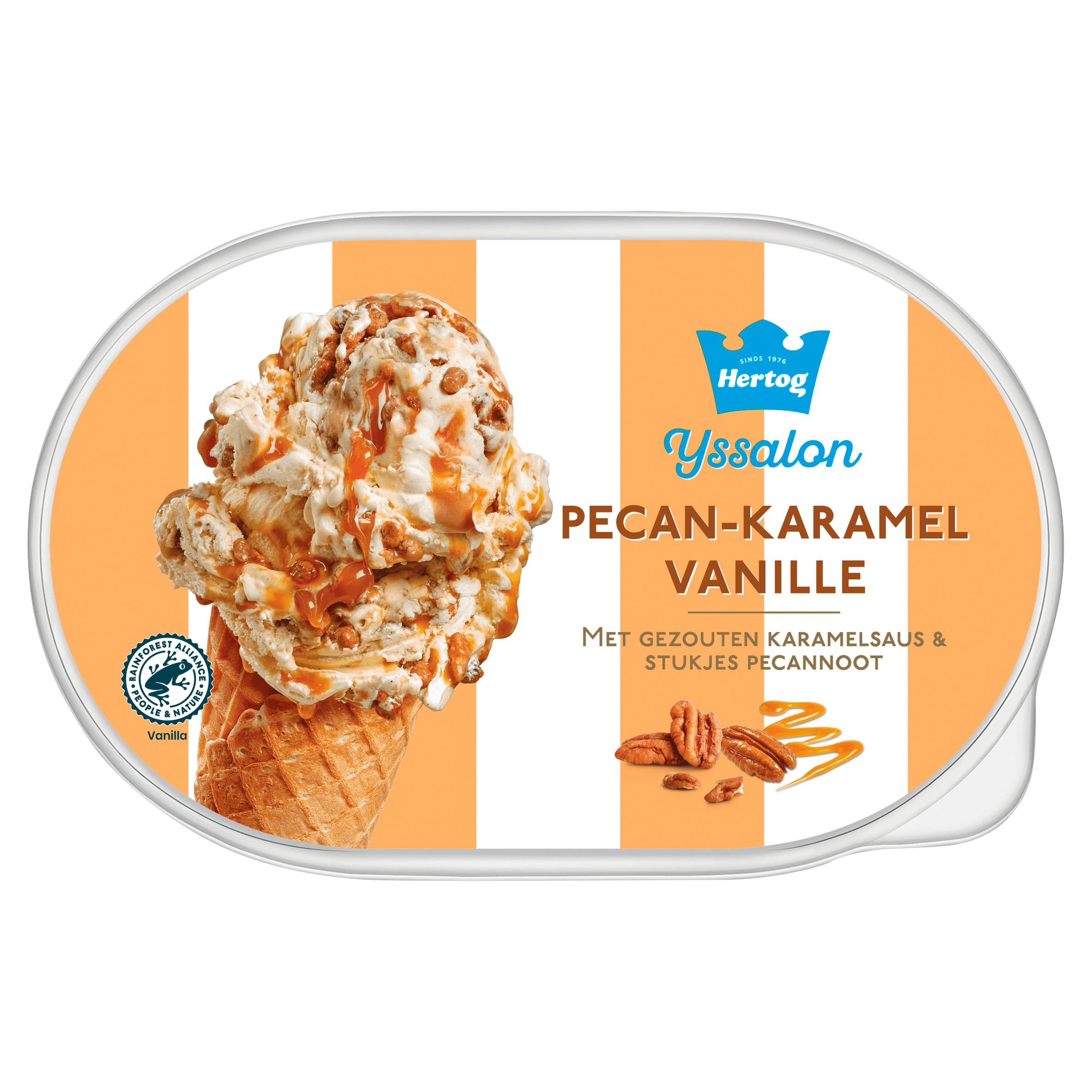Hertog IJssalon pecan-karamel vanille