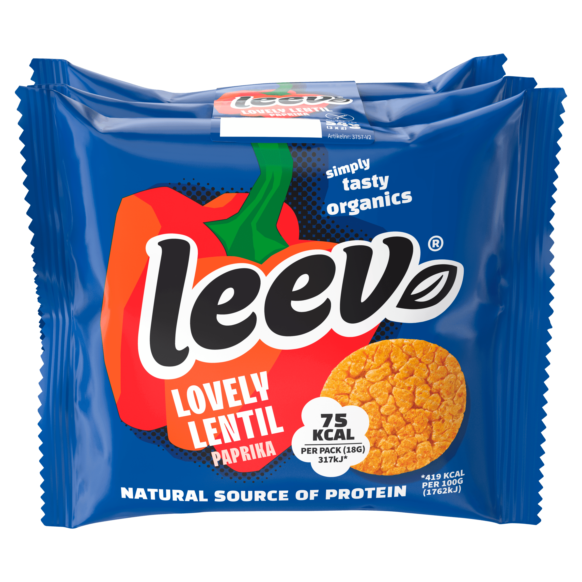 Leev Bio Linzenwafel paprika portie