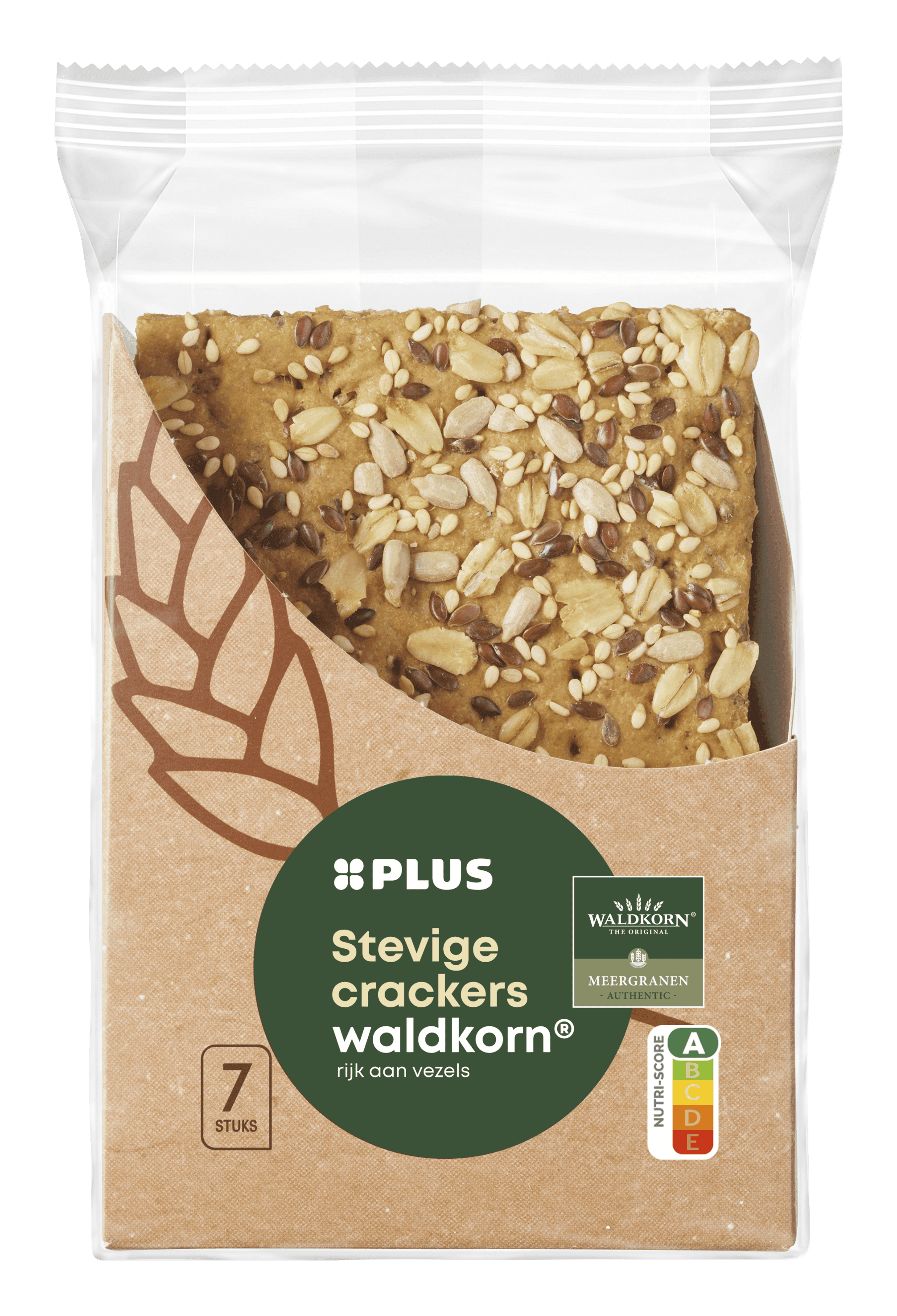 PLUS Stevige Crackers Waldkorn