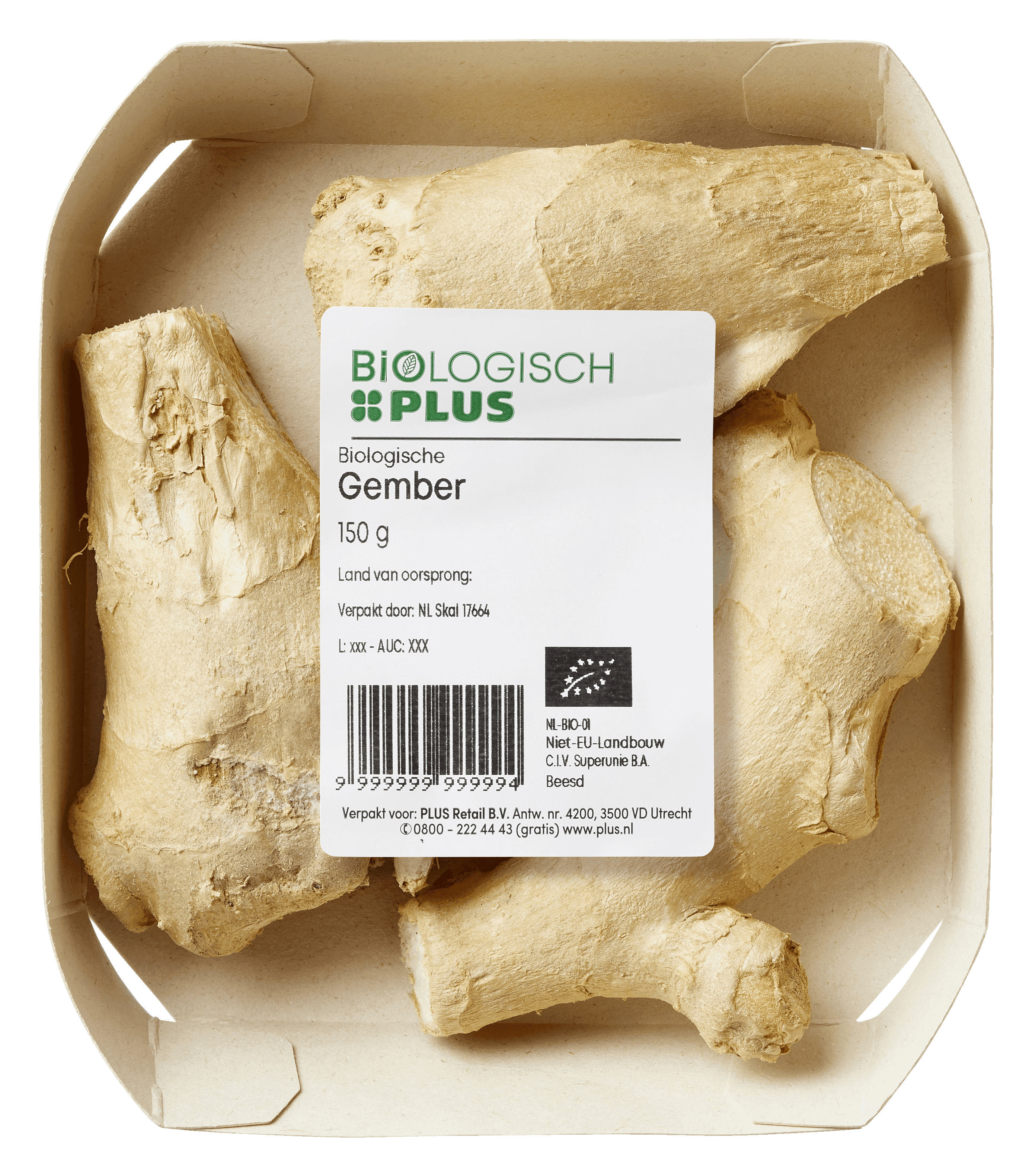 Biologisch PLUS Gember biologisch