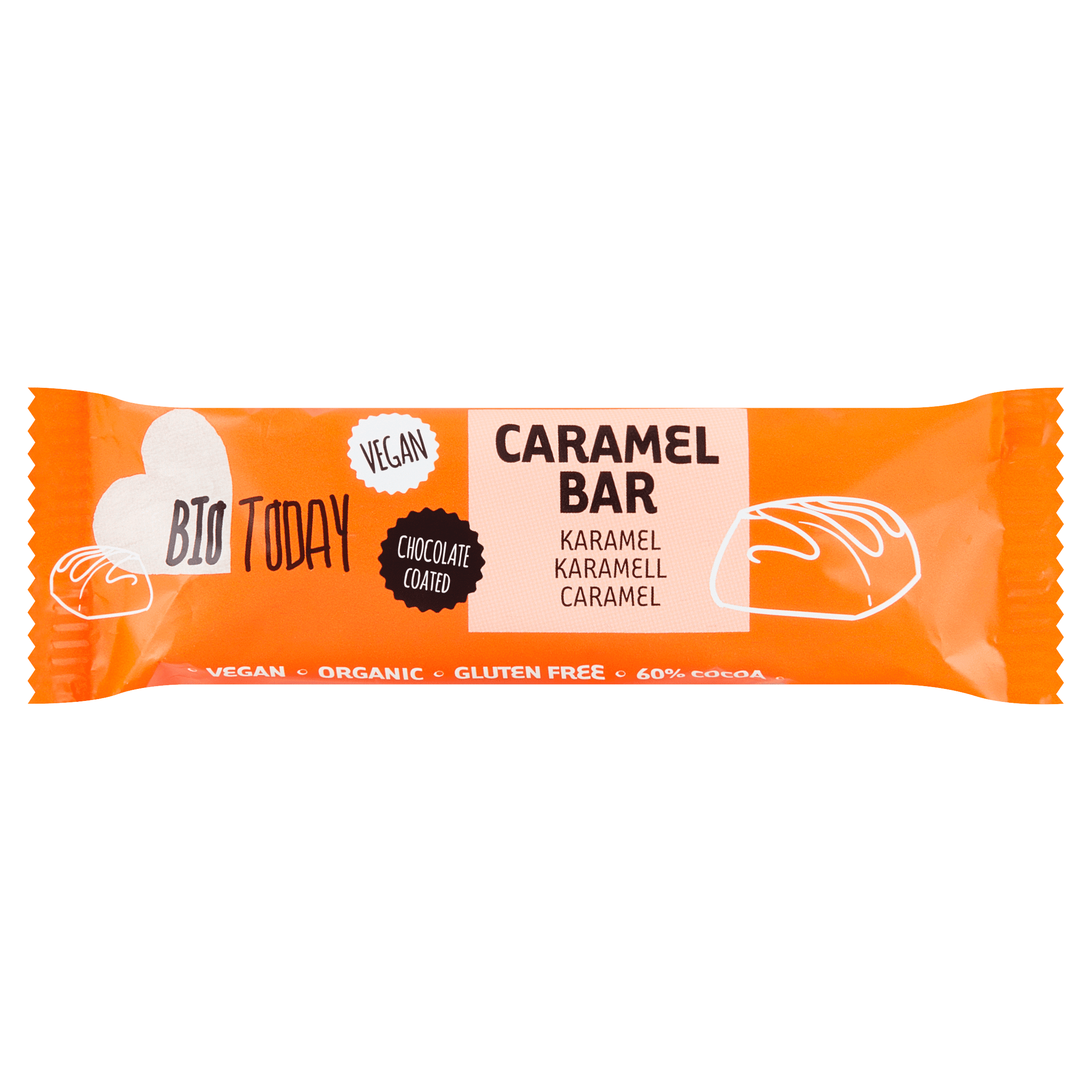 BioToday Vegan caramel bar biologisch