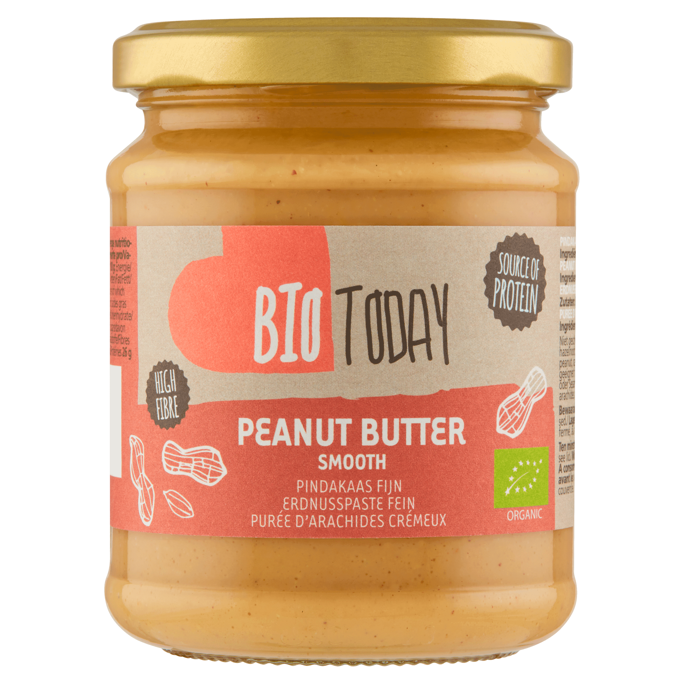 BioToday Pindakaas fijn biologisch