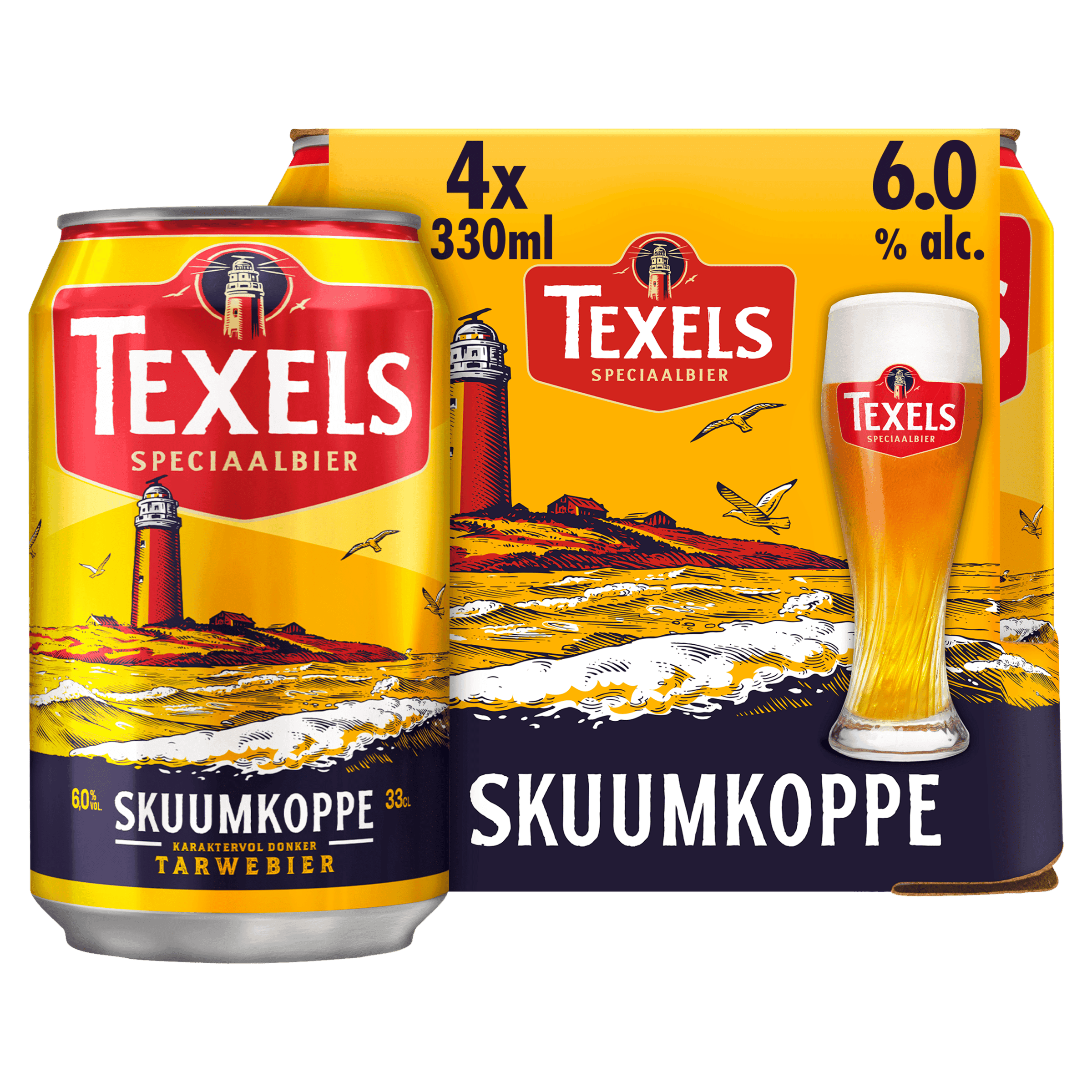 Texels Skuumkoppe bier blik