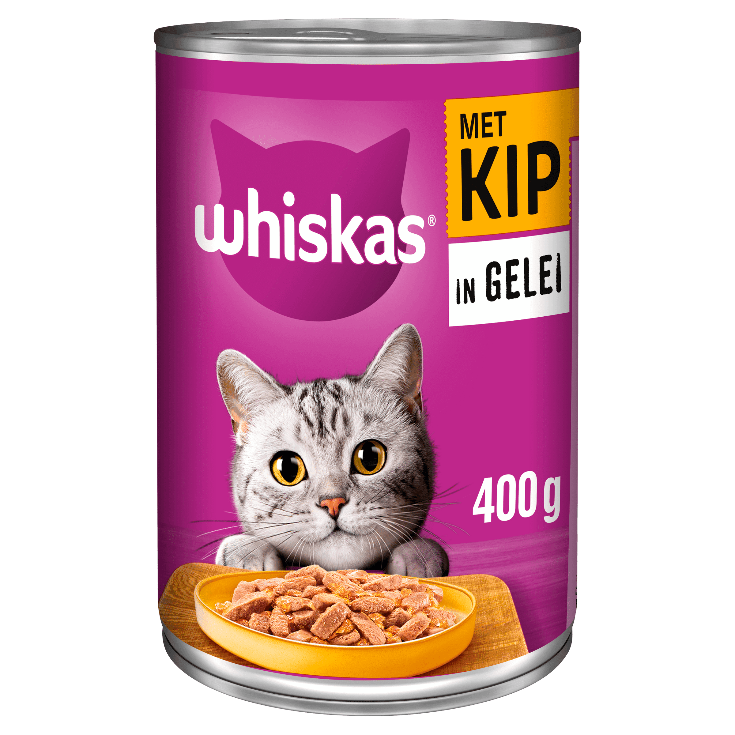 Whiskas Blik in Gelei met Kip