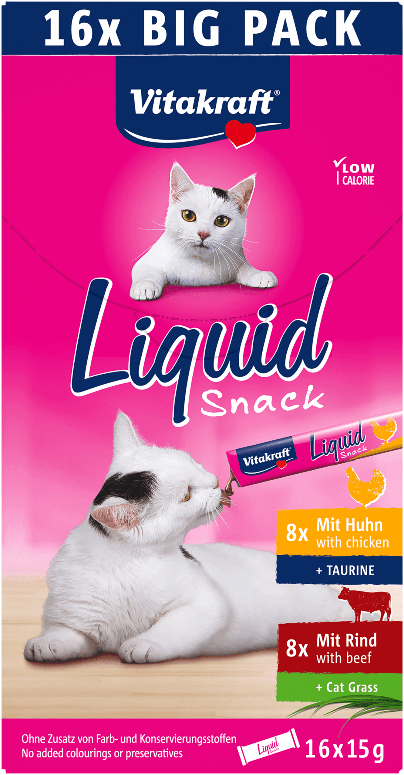 Vitakraft Liquid Snack BigPack Kip en Rund