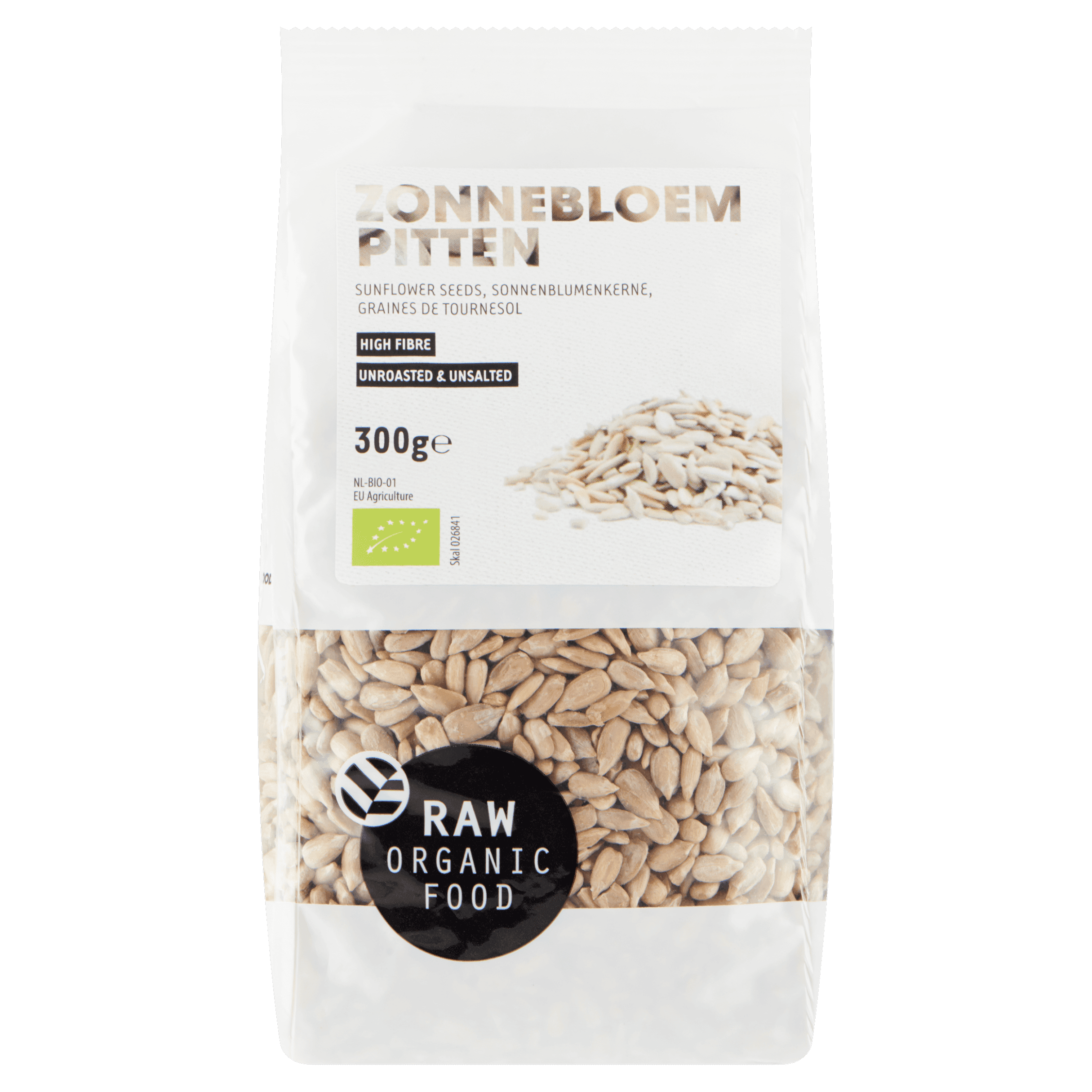 Raw Organic Food Zonnebloempitten biologisch
