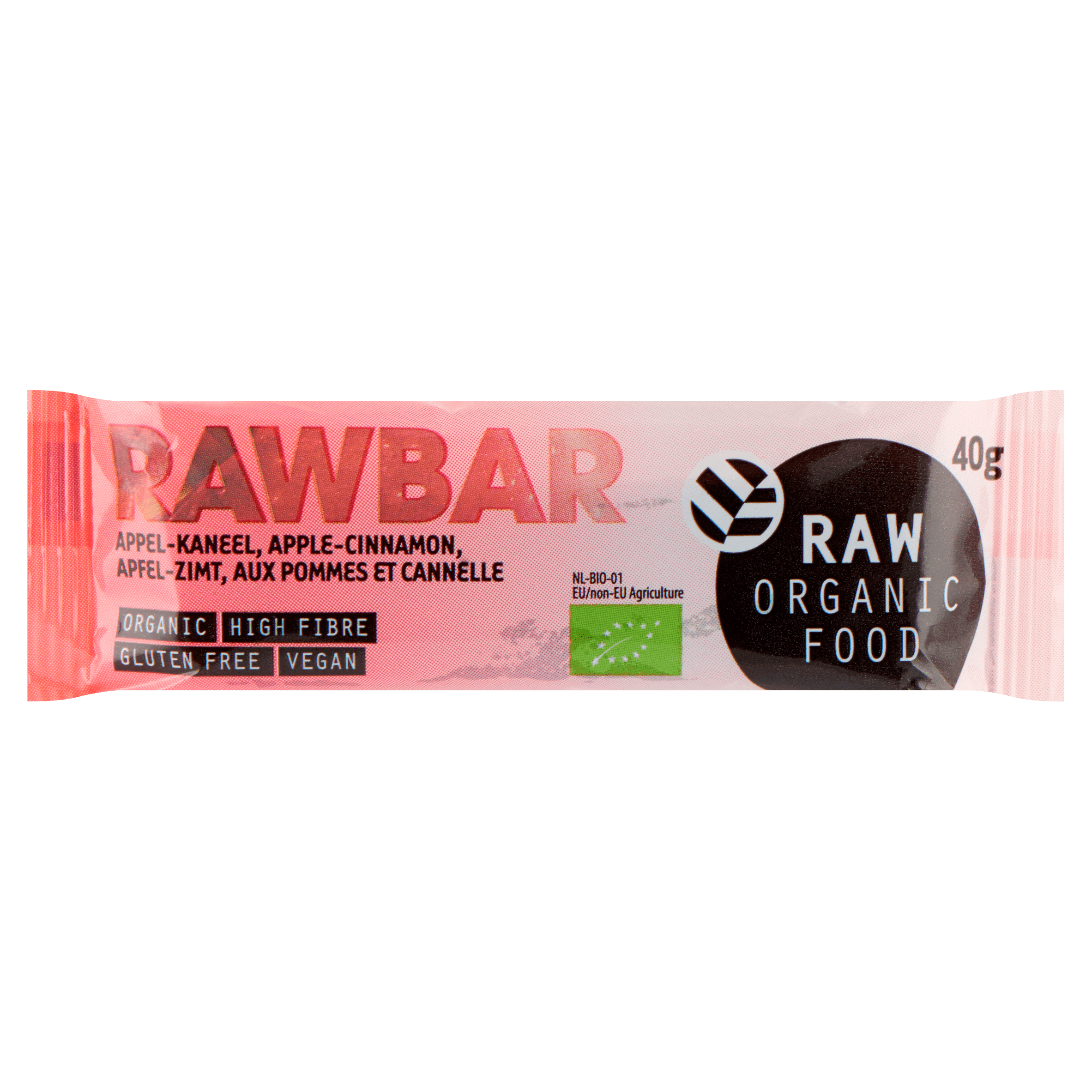 Raw Organic Food Bar apple-cinnamon