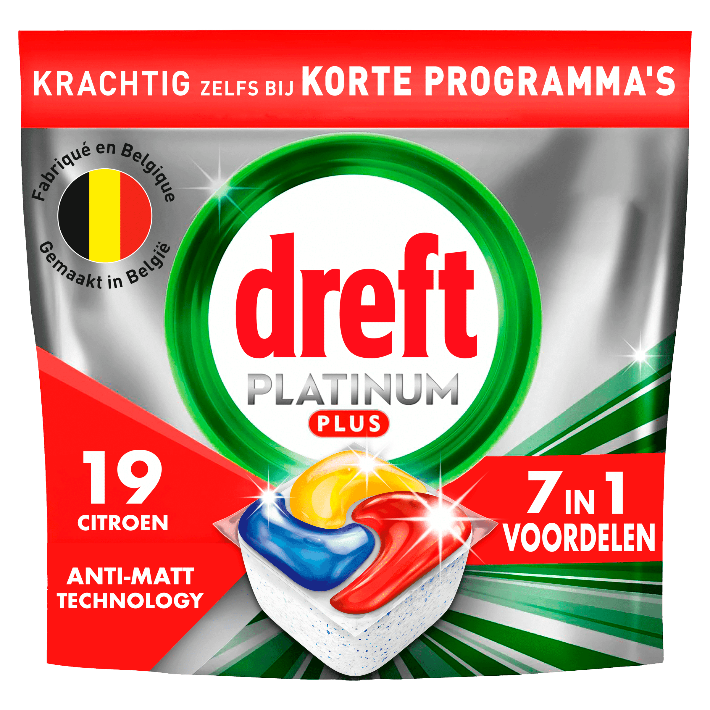 Dreft Platinum plus vaatwascaps lemon