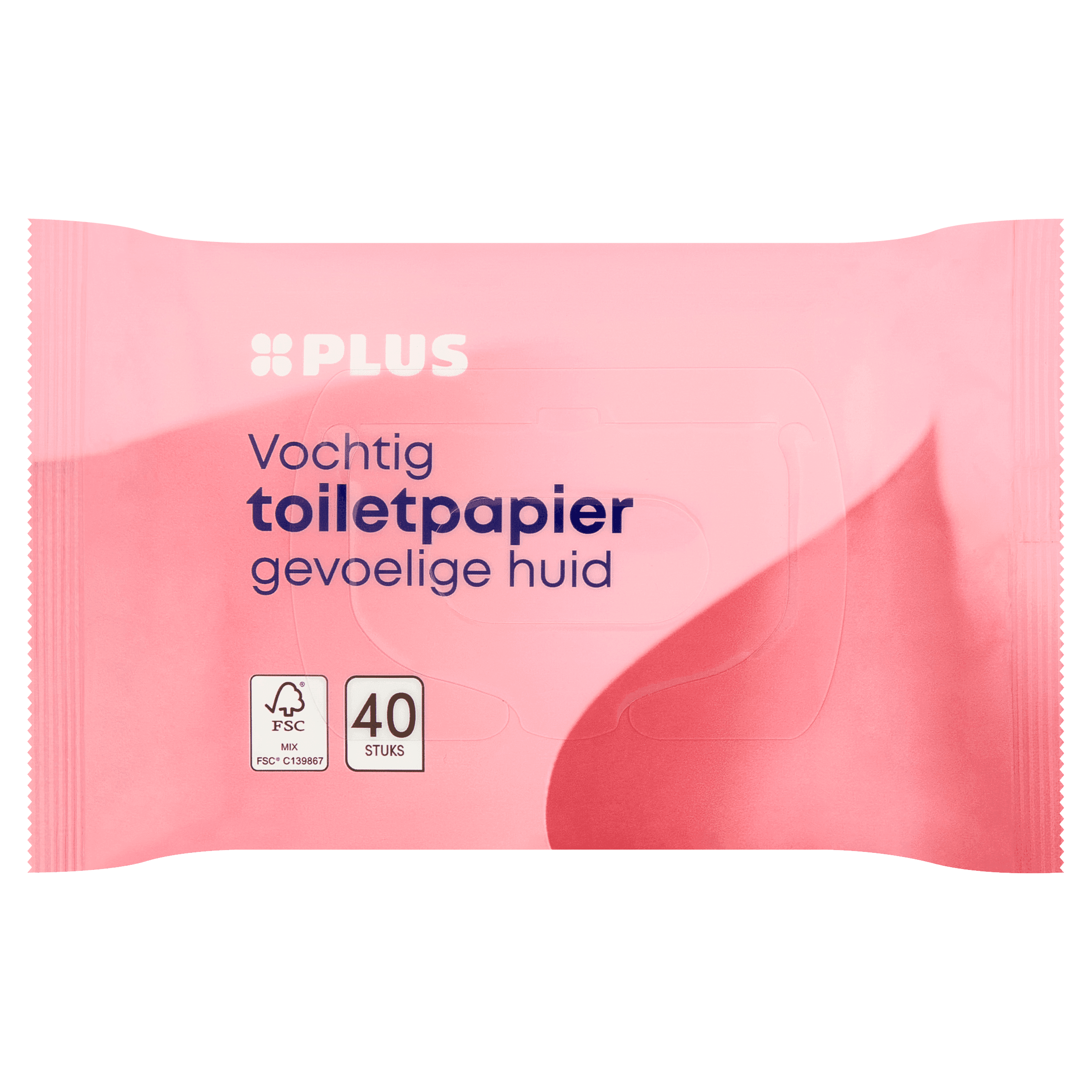 PLUS Vochtig toiletpapier sensitive