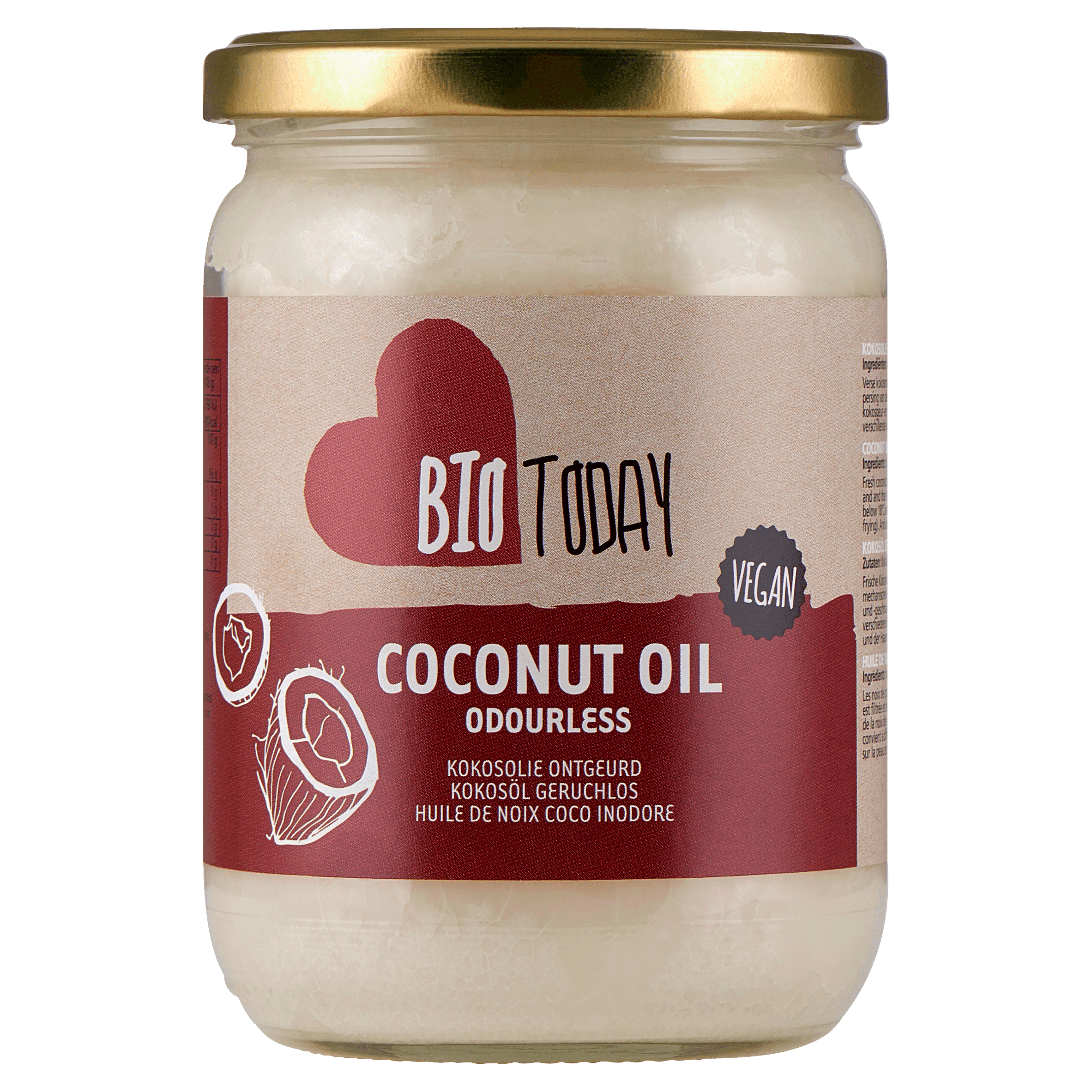 BioToday Kokosolie ontgeurd biologisch