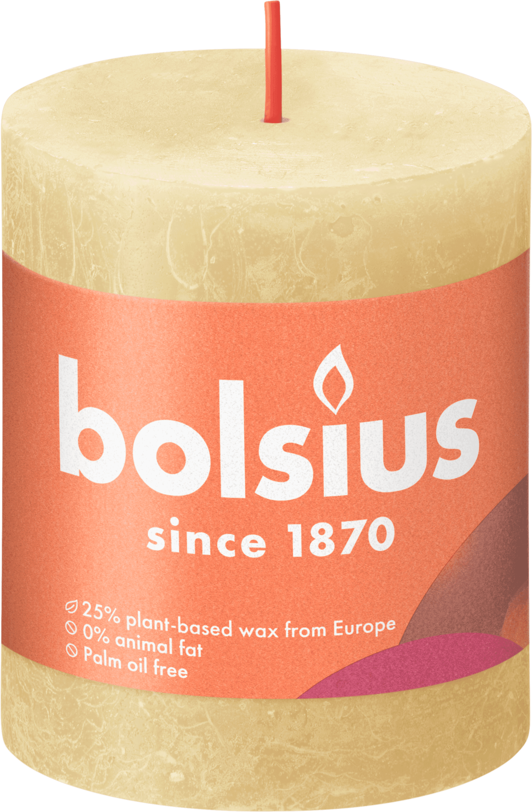 Bolsius Rustiek stompkaars 80/68 Oat Beige