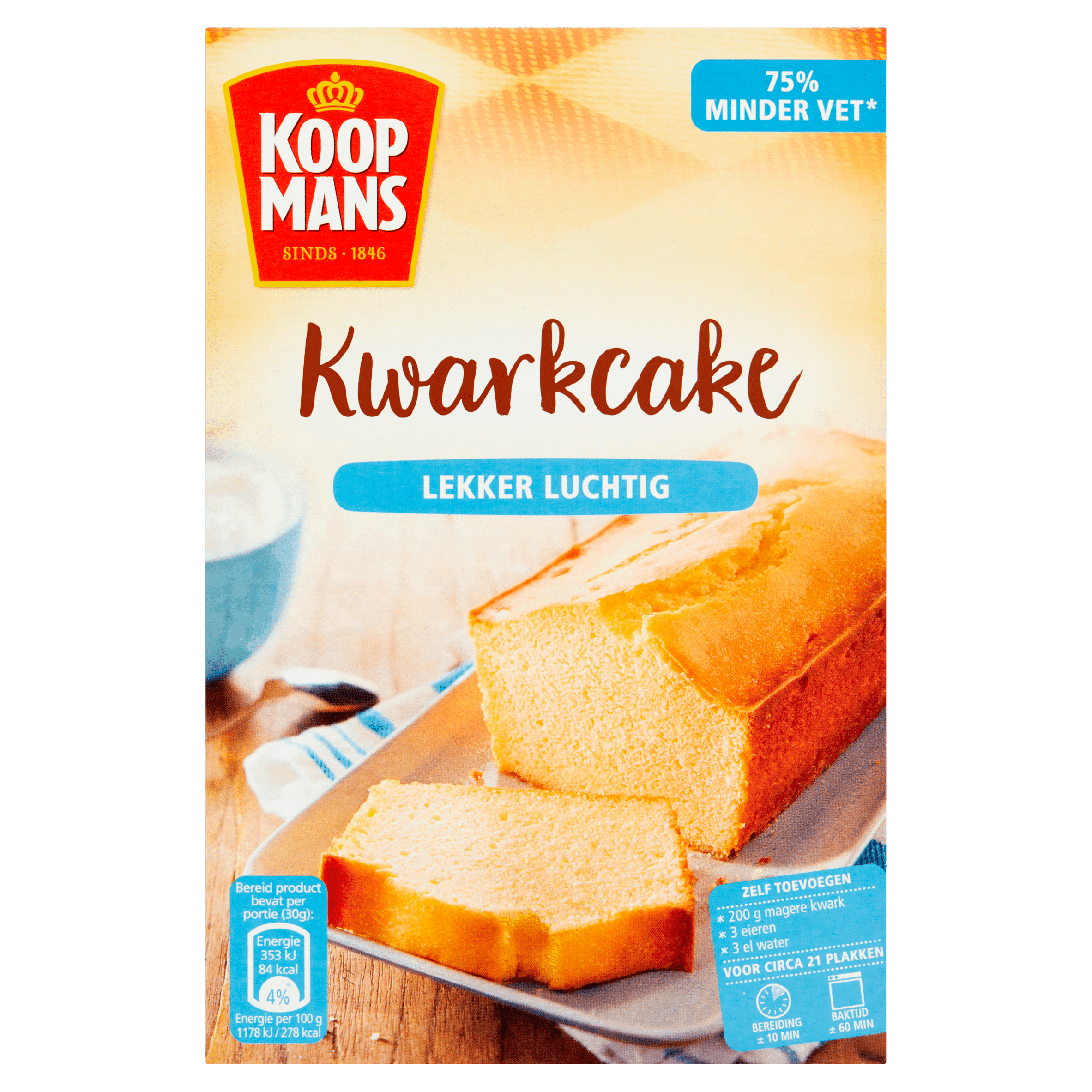 Koopmans Kwarkcake bakmix