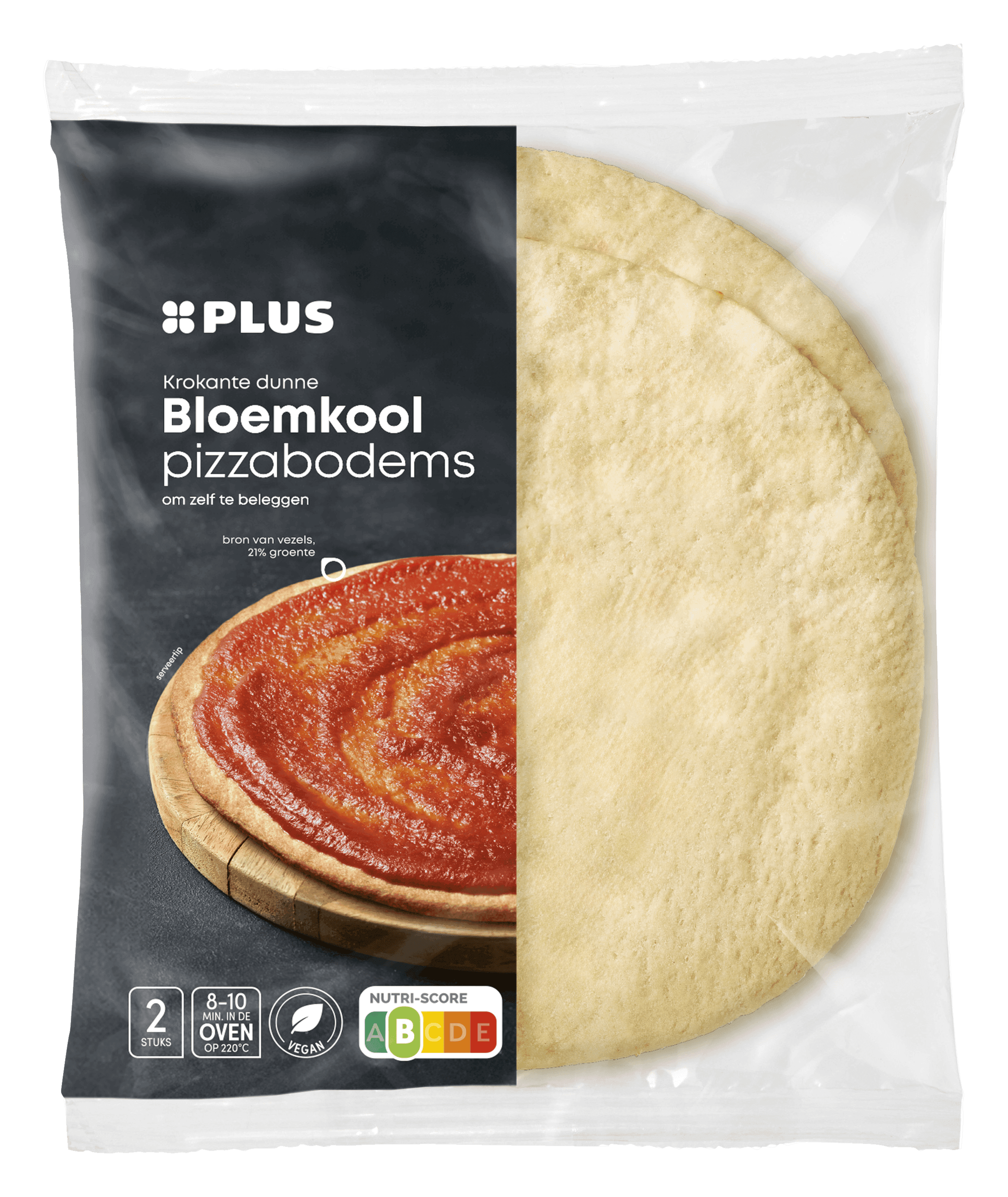 PLUS Bloemkool pizzabodem