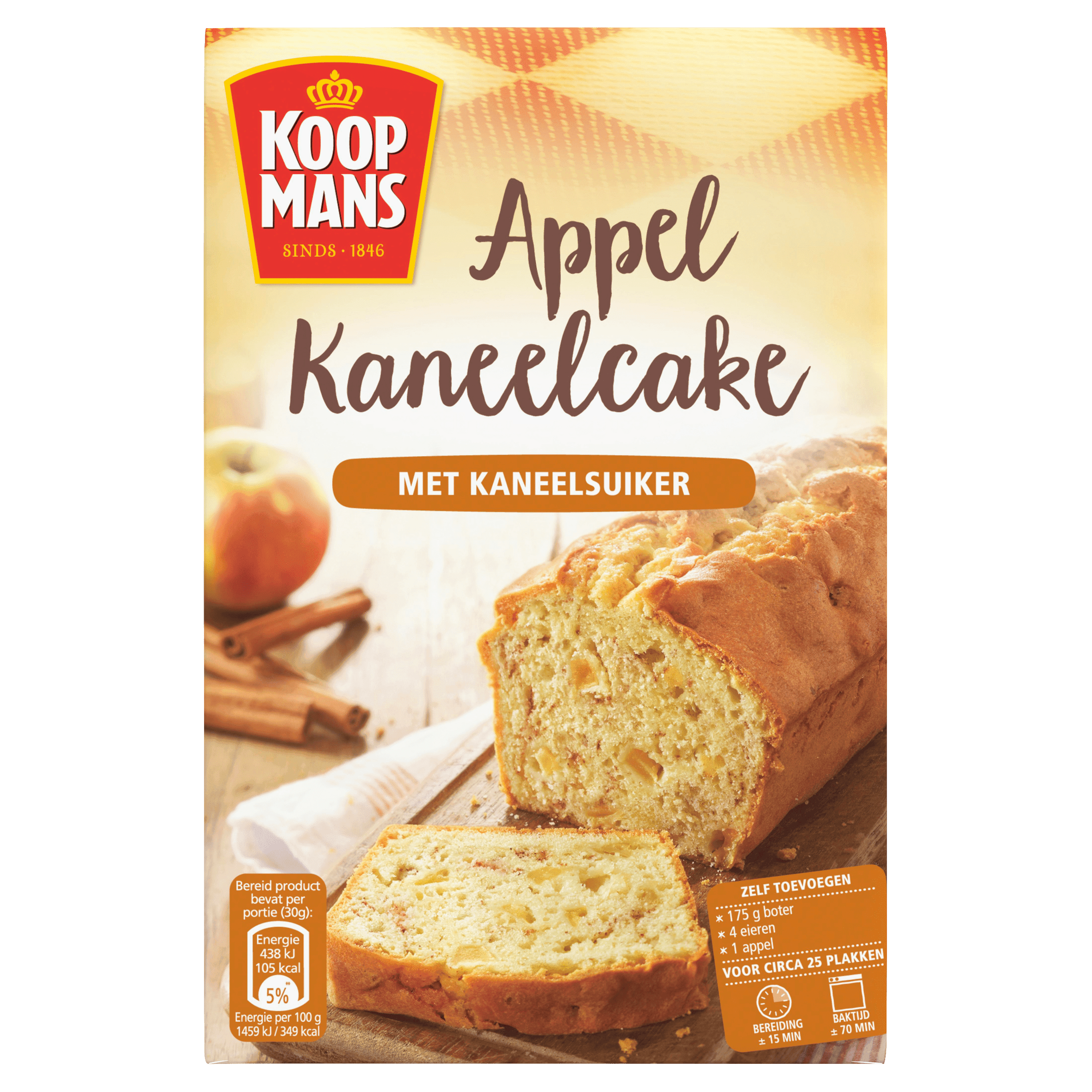 Koopmans Appel kaneelcake bakmix
