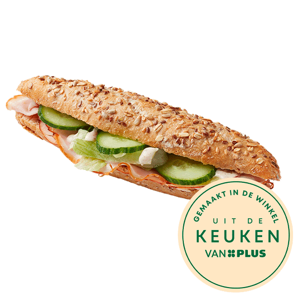 Uit de keuken van Witte baguette beenham honing mosterd