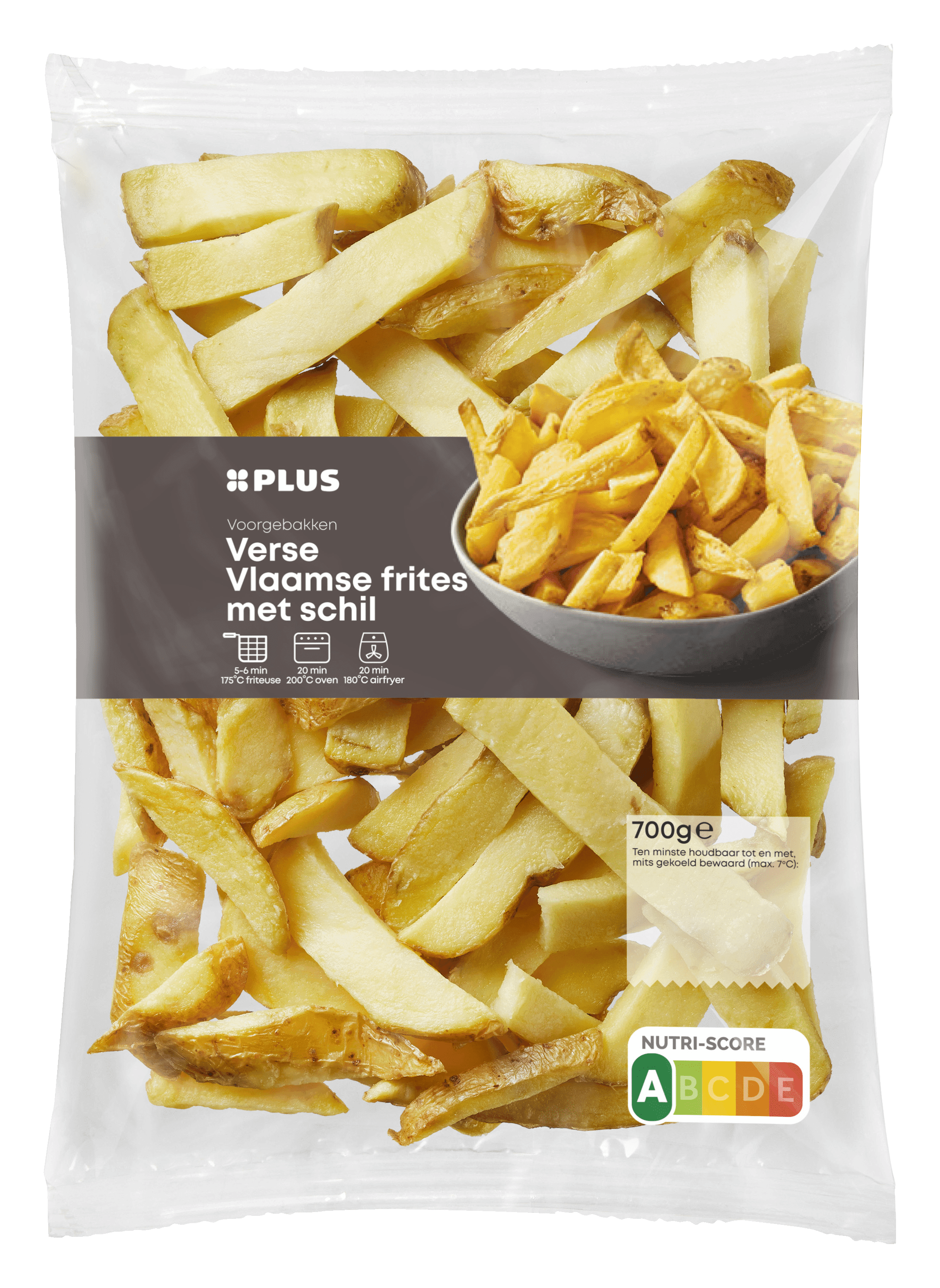 PLUS Verse Vlaamse frites met schil