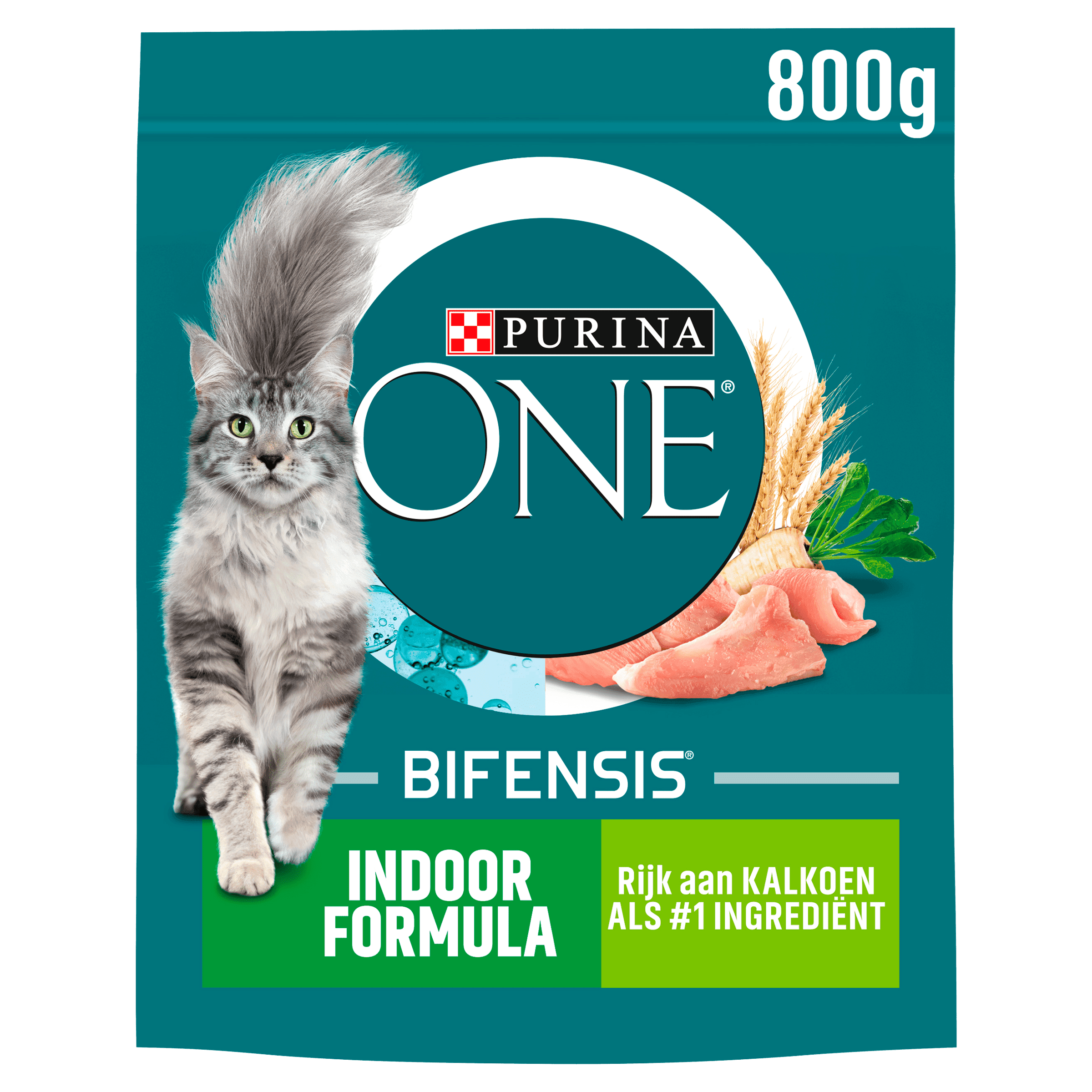 Purina One Indoor kattenvoer rijk aan kalkoen