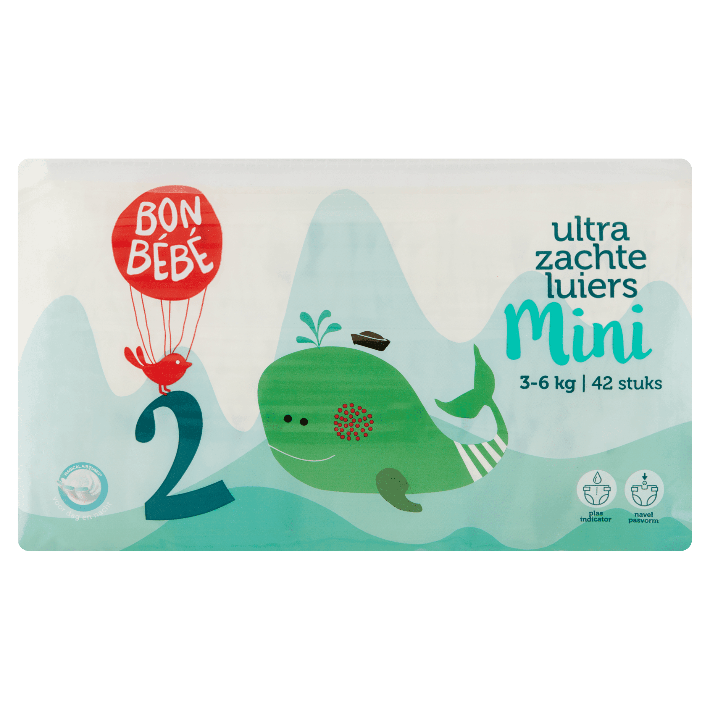 Bonbebe Luiers maat 2 mini 3-6 kg