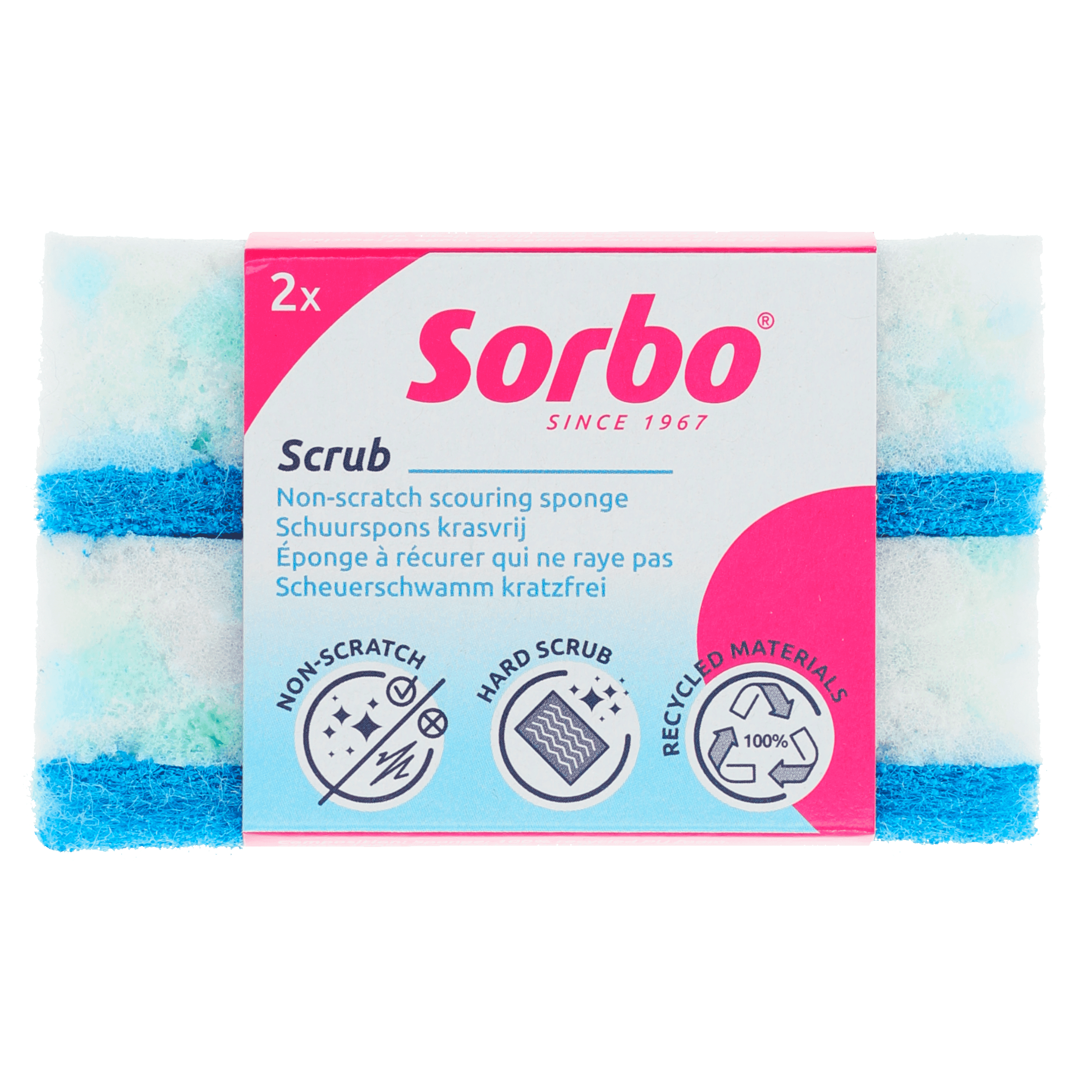 Sorbo Schuurspons krasvrij recycled