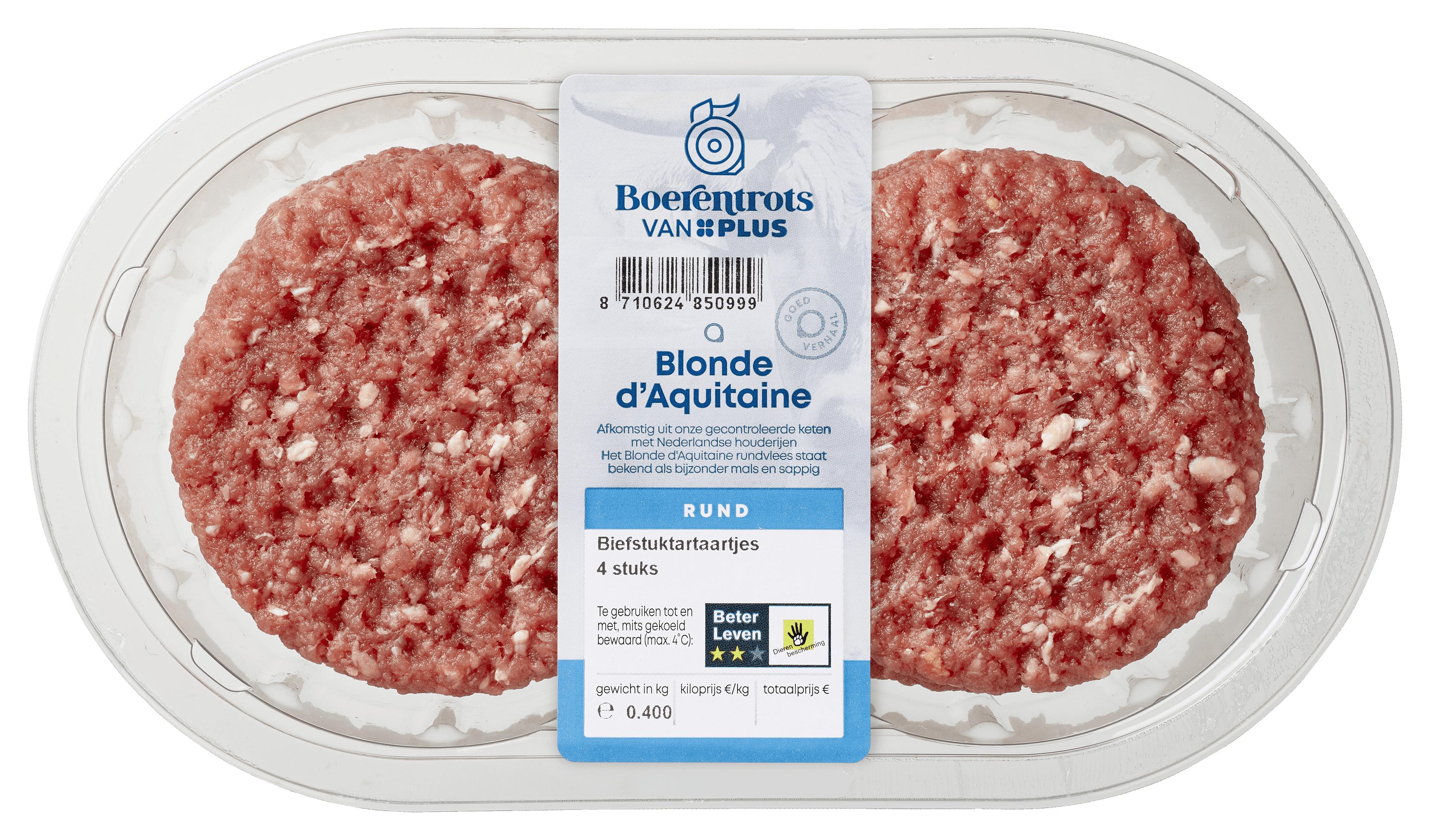 PLUS Boerentrots Biefstuktartaartjes 4 stuks