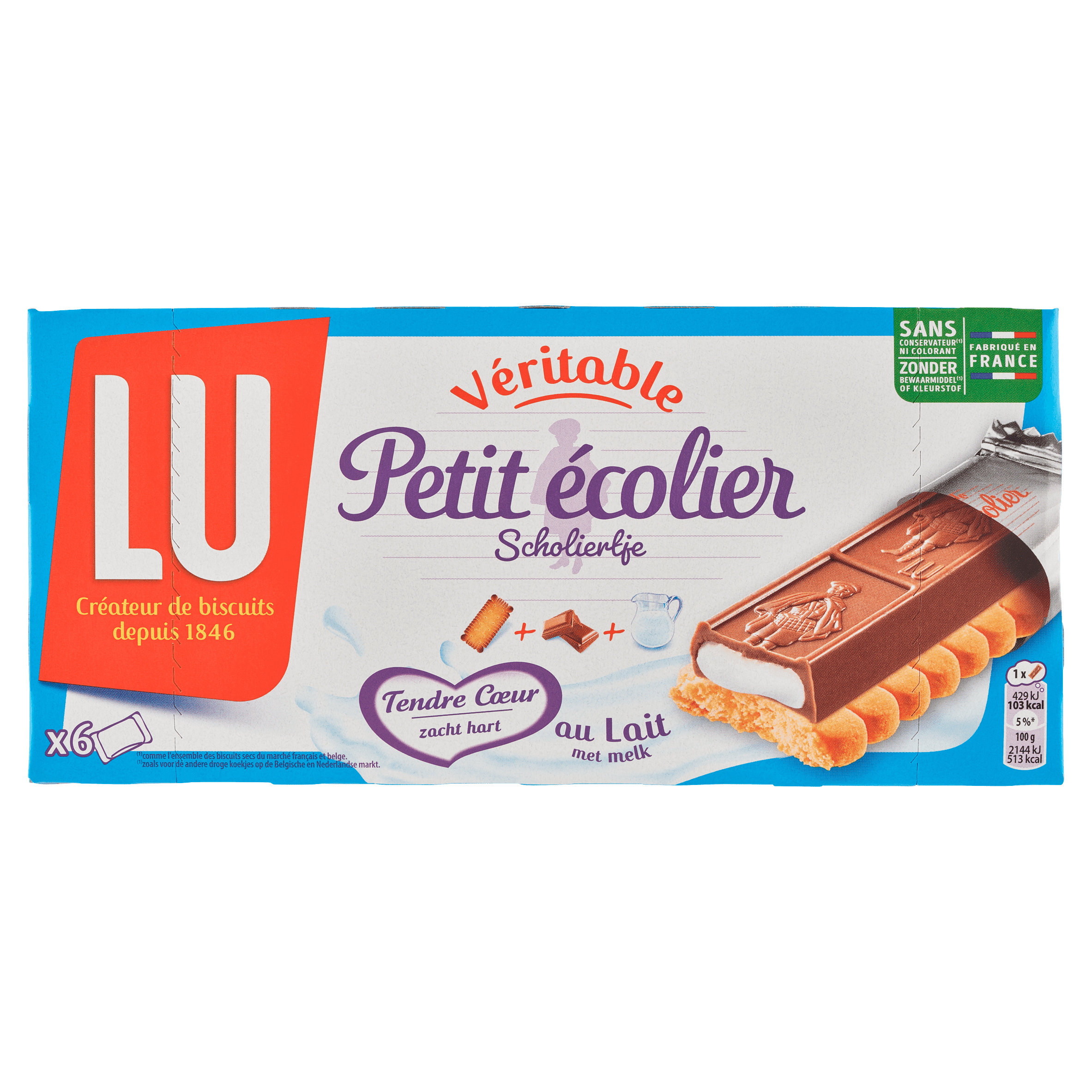 Lu Scholiertje reep melkvulling