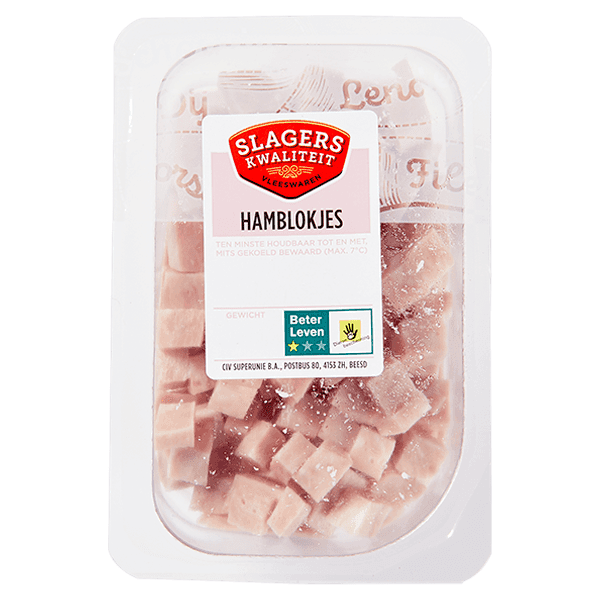 Slagers kwaliteit Hamblokjes