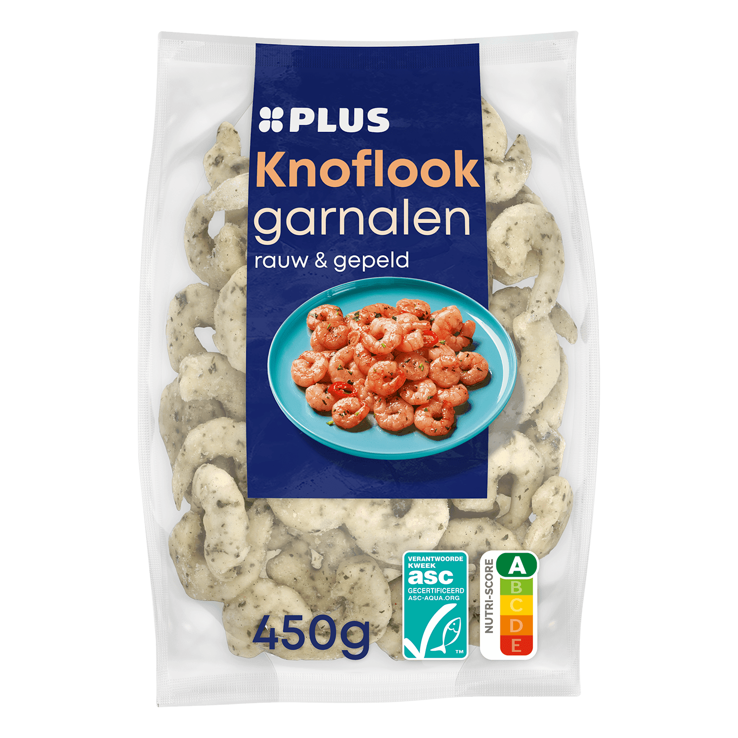 PLUS Knoflook garnalen rauw & gepeld