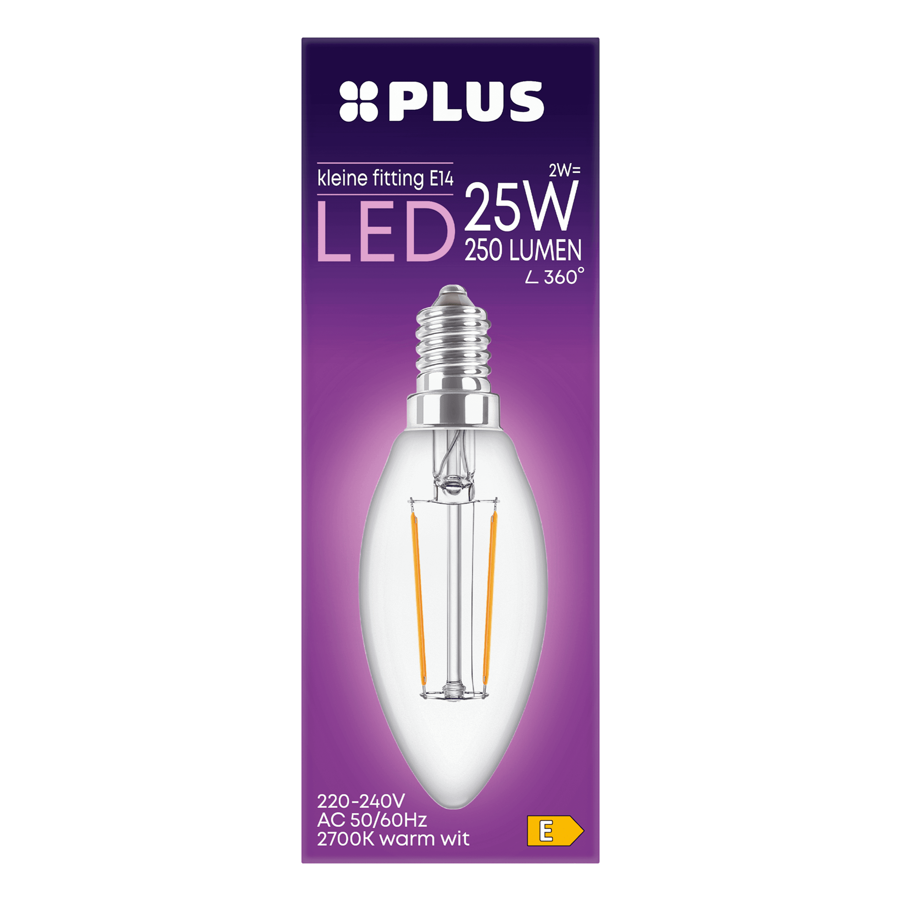 PLUS Lamp LED 25W Kaars kleine fit helder