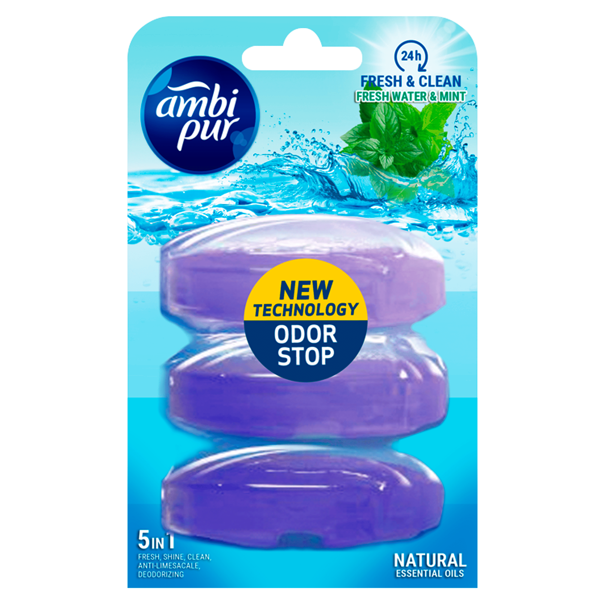 Ambipur Toiletblok vloeibaar navul water mint