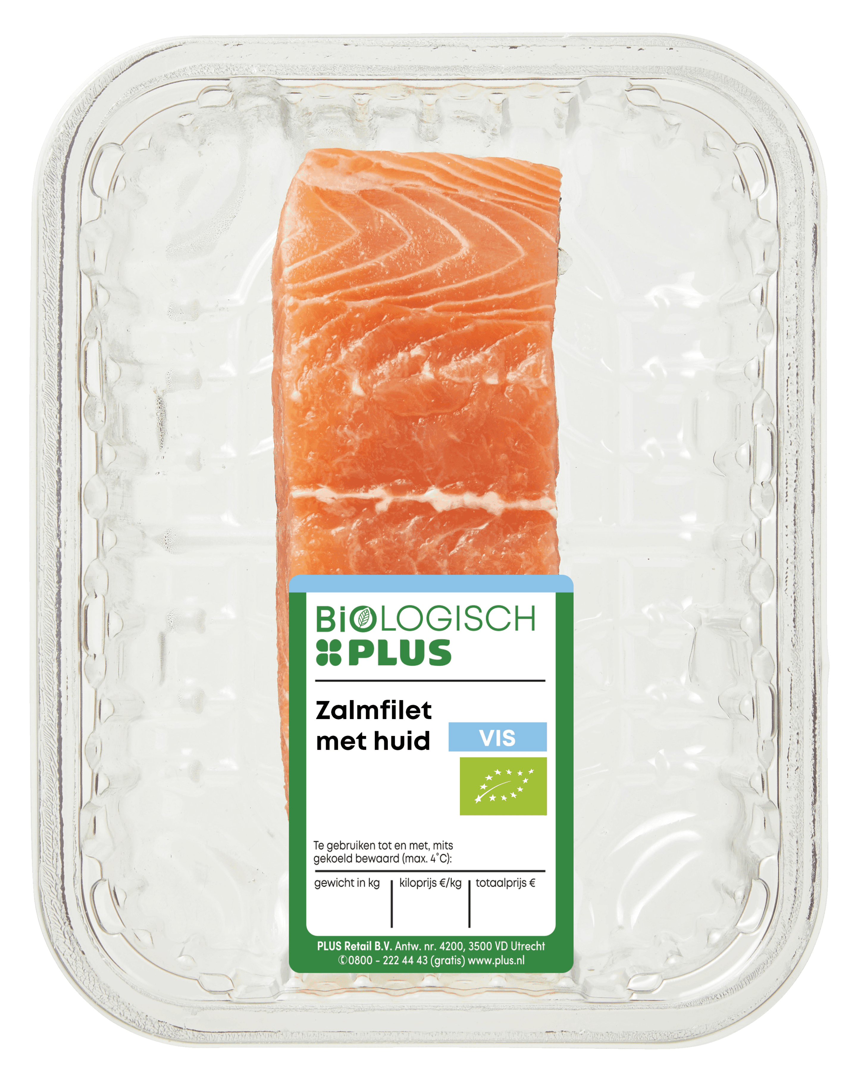 Biologisch PLUS Zalmfilet met huid