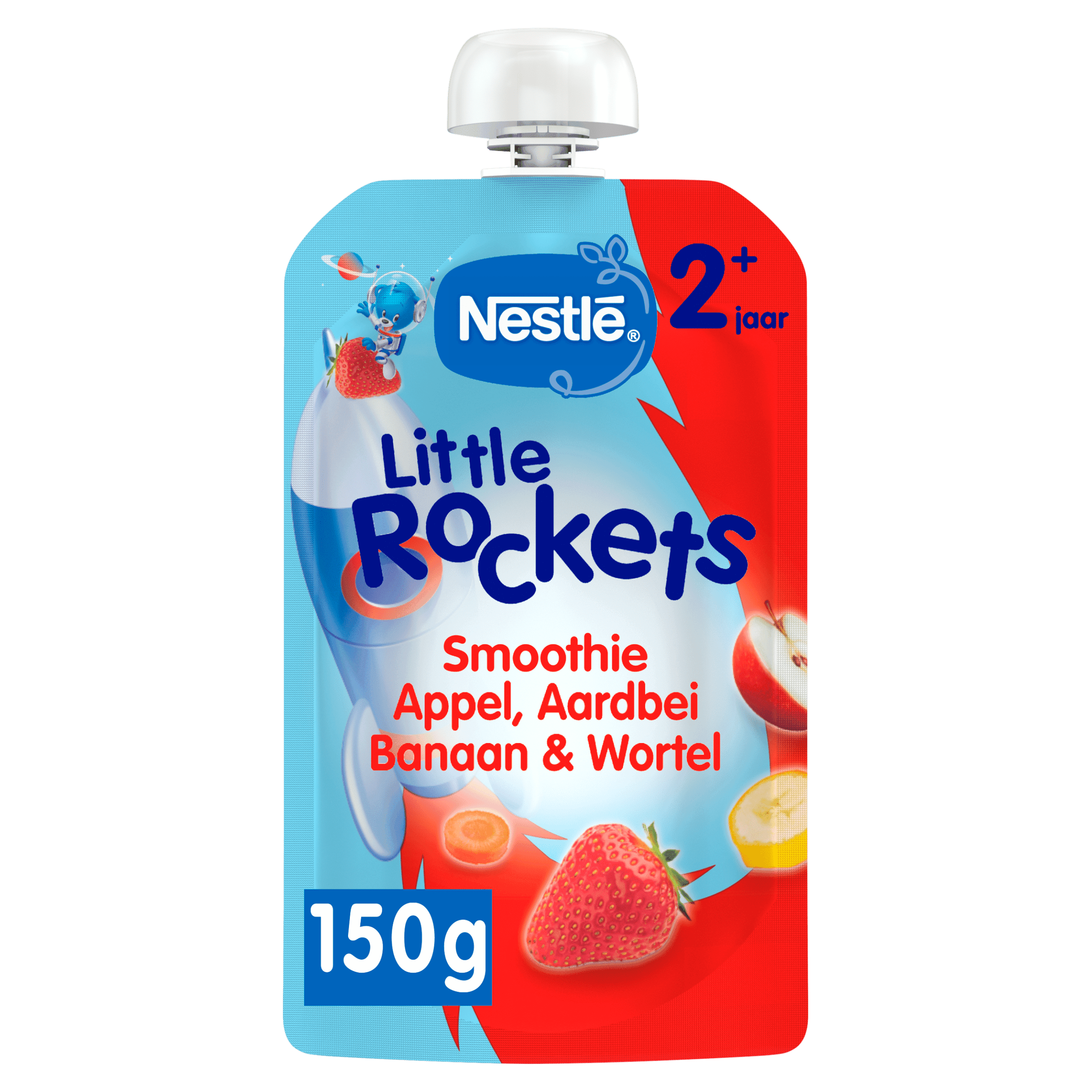 Nestlé Little Rockets knijp Aardbei +2j