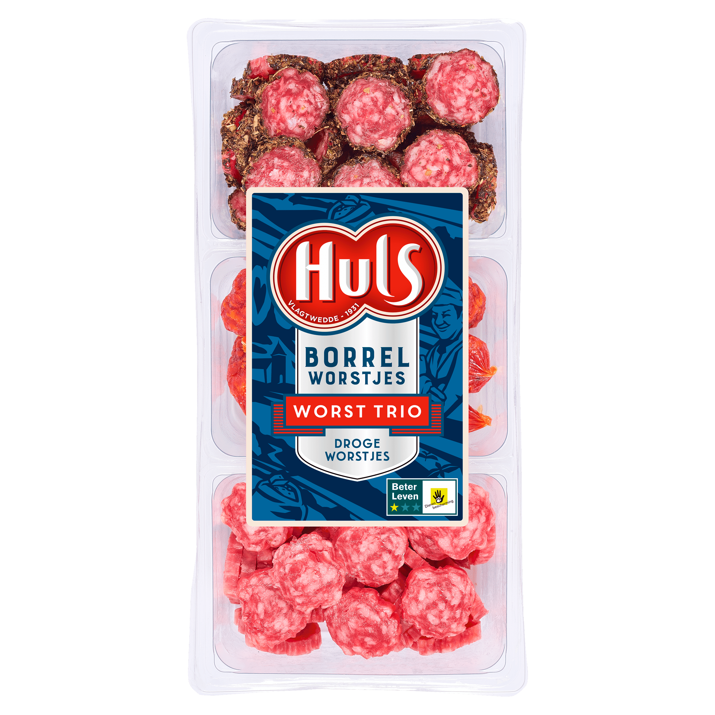 Huls Borrelworstjes trio