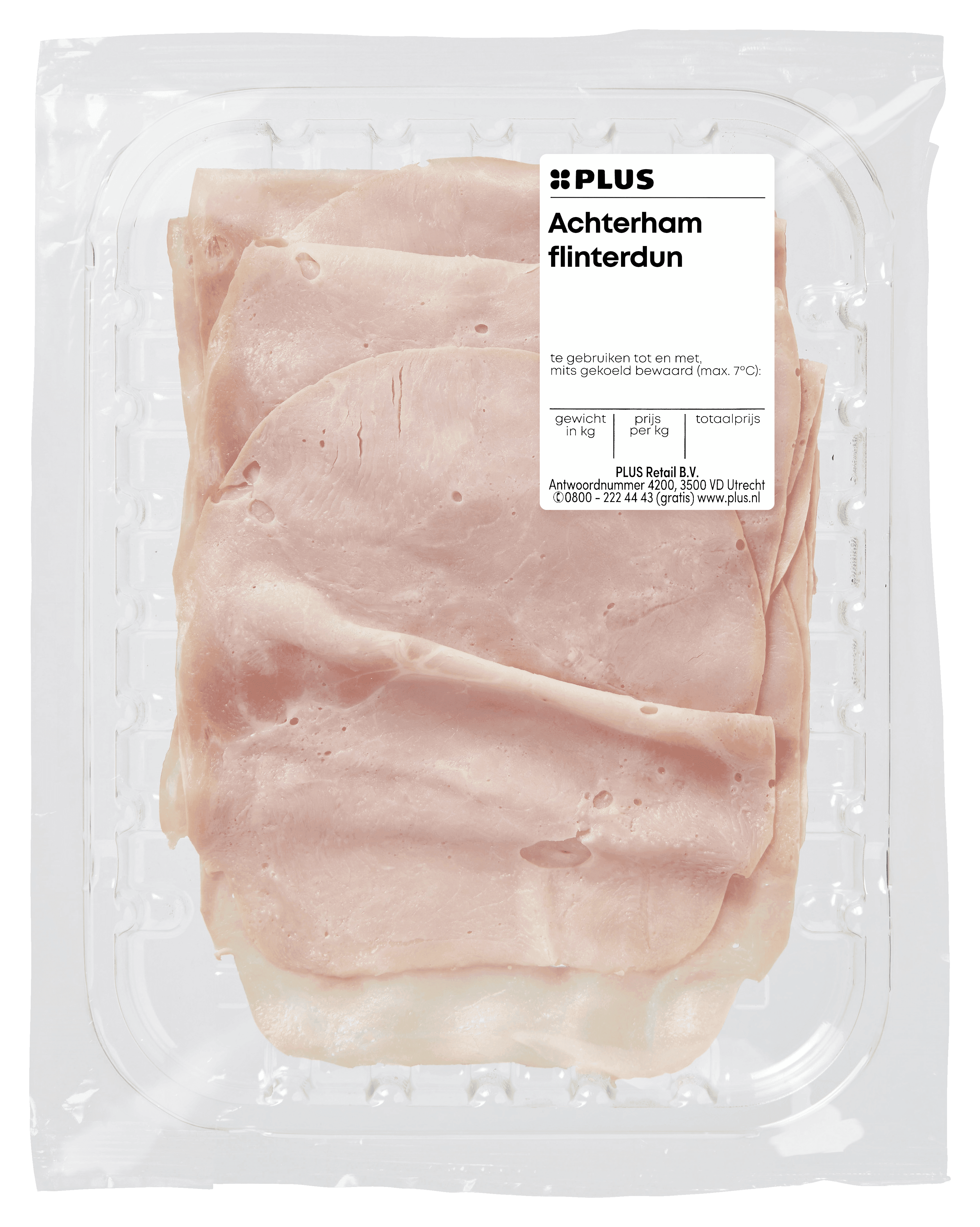 PLUS Achterham flinterdun