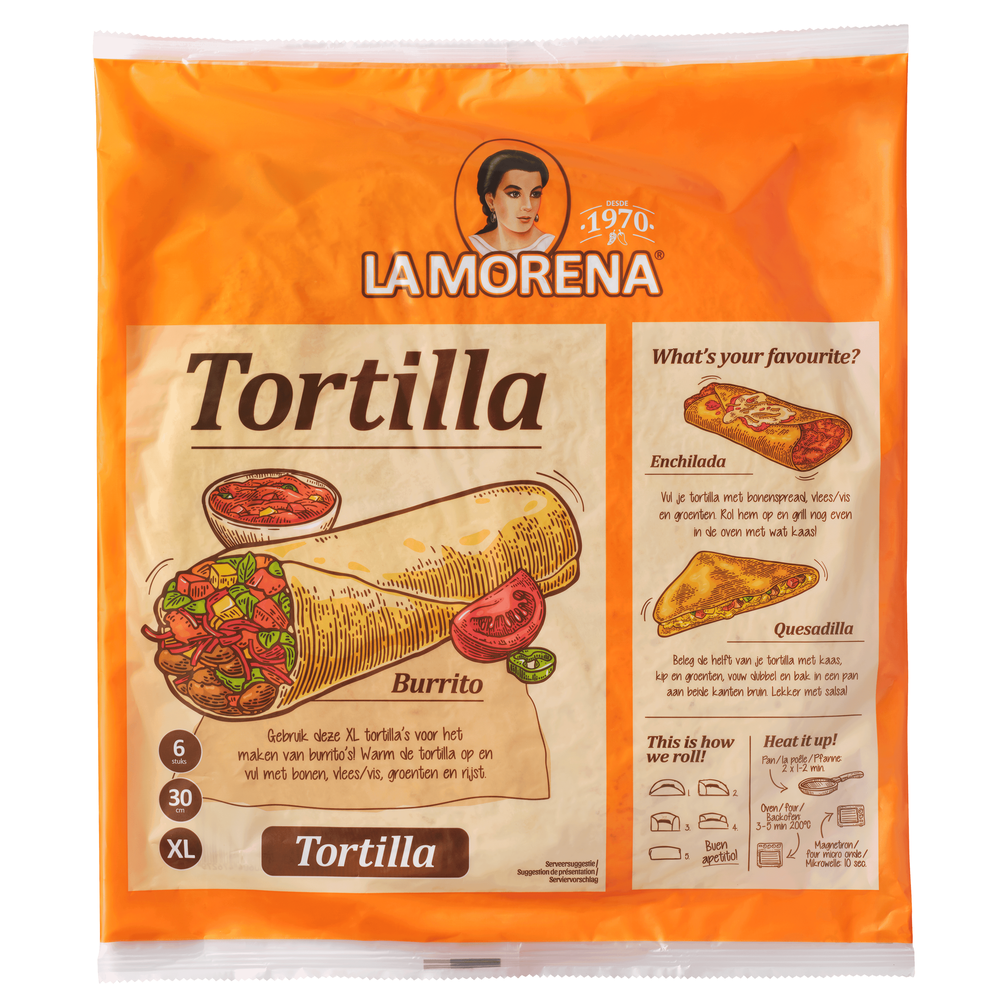 La Morena Tortilla XL