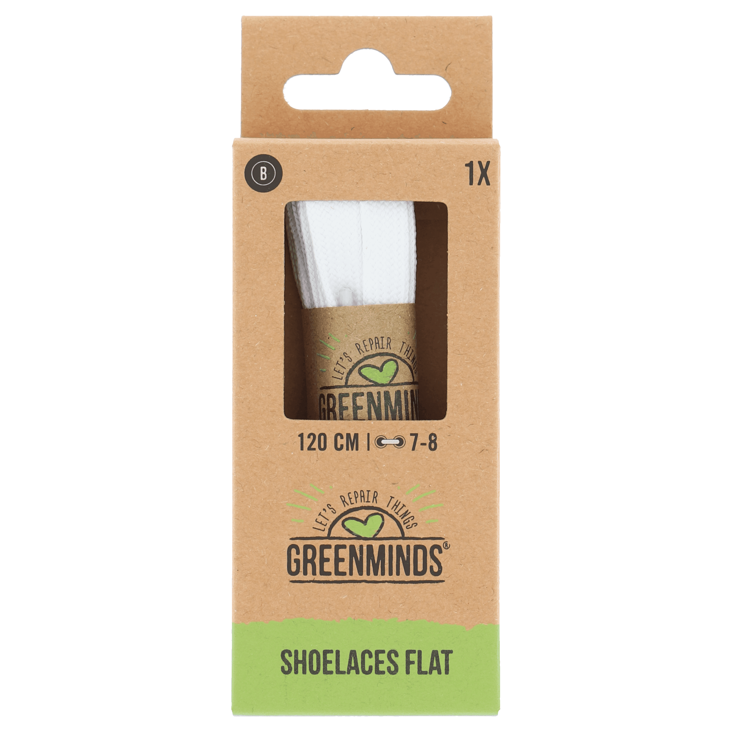 Greenminds Sportveters Wit 120cm 1 Paar