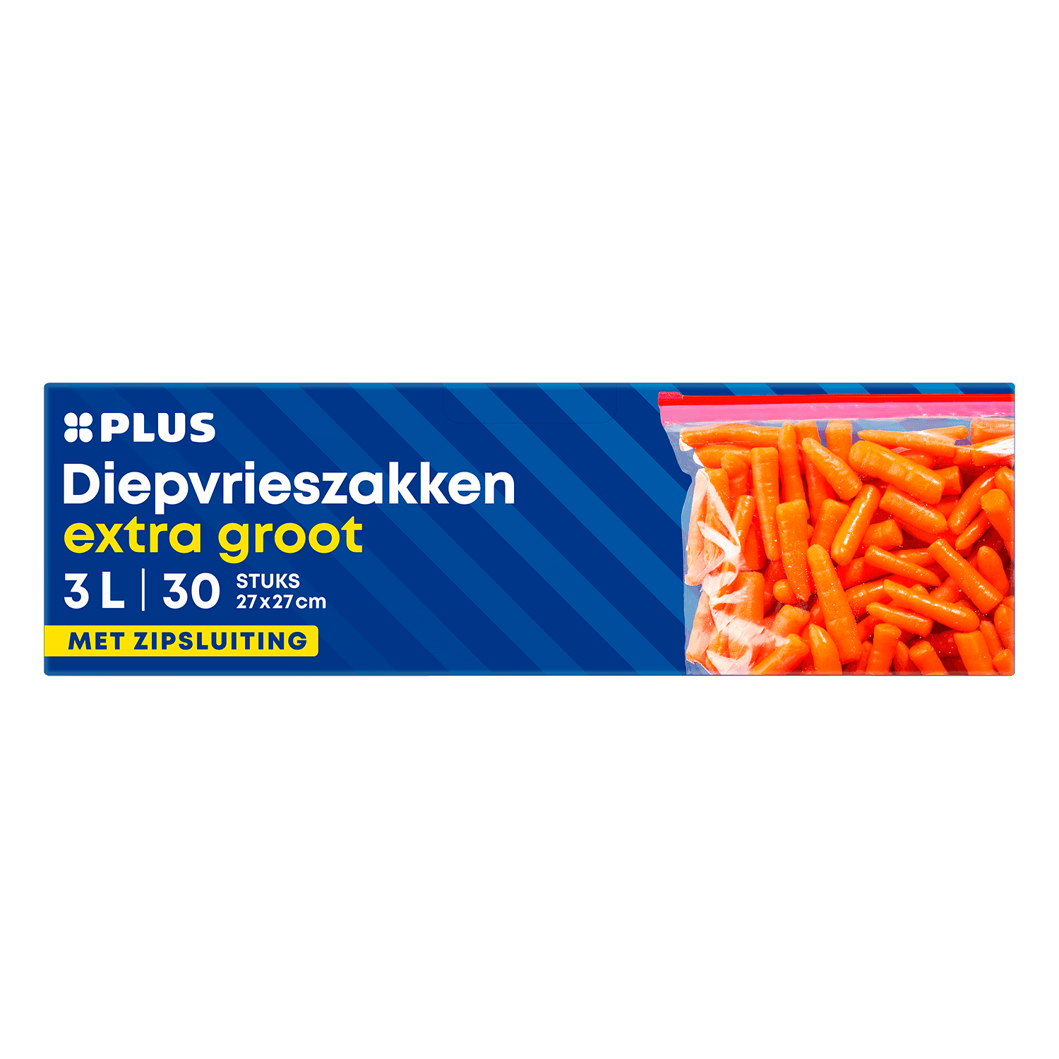 PLUS Diepvrieszakken hersluitbaar 3L