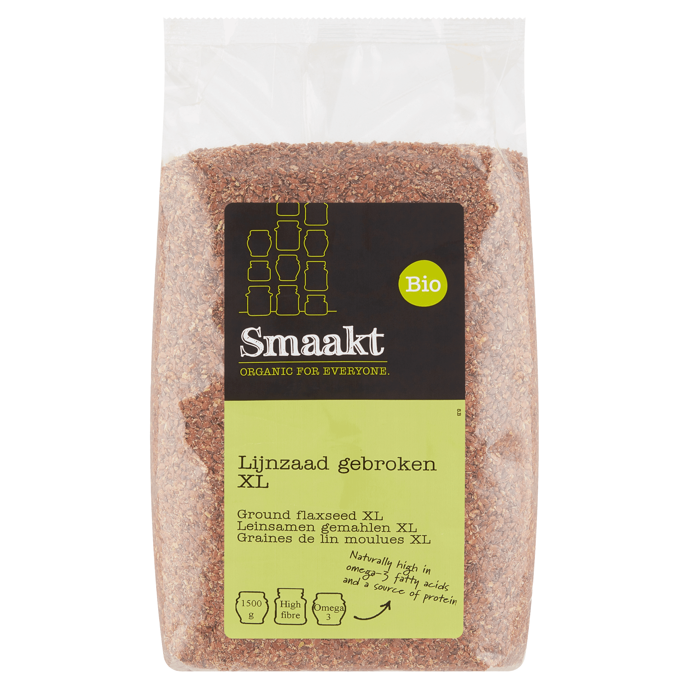 Smaakt Lijnzaad gebroken XL bio
