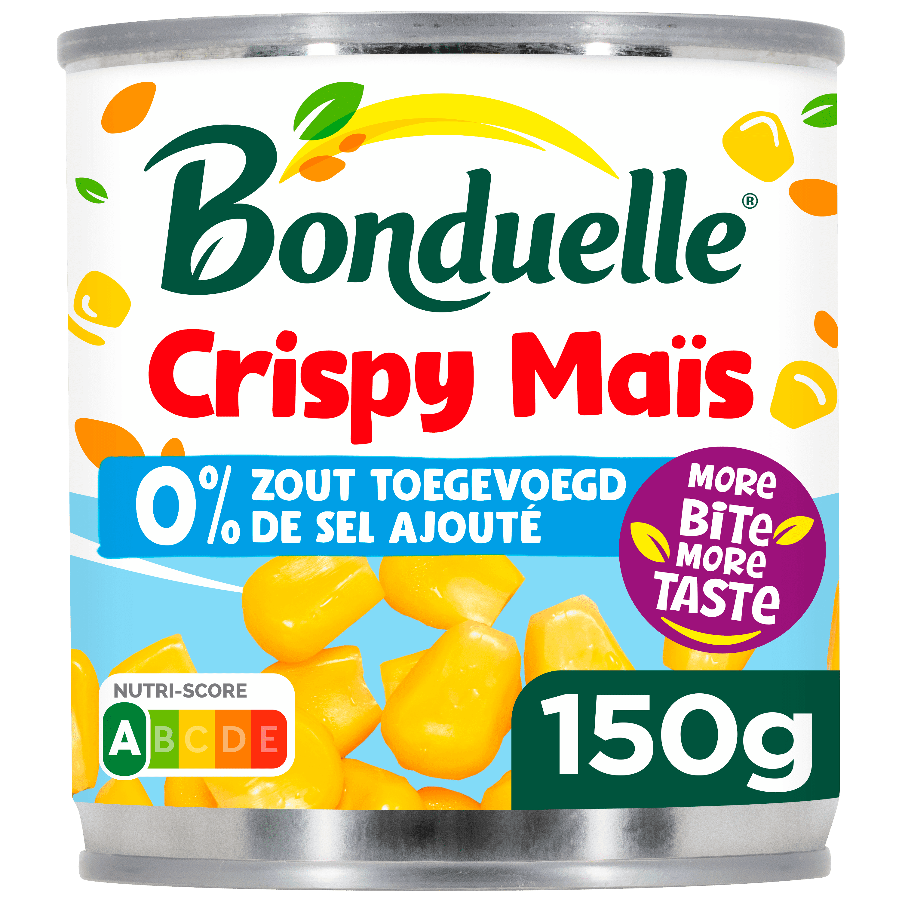 Bonduelle Crispy Maïs 0% zout