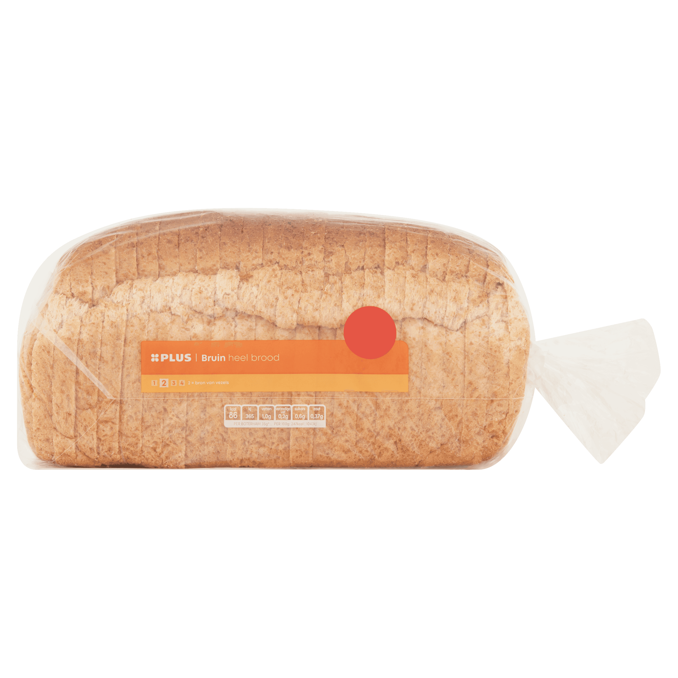 PLUS Rond bruin heel GV