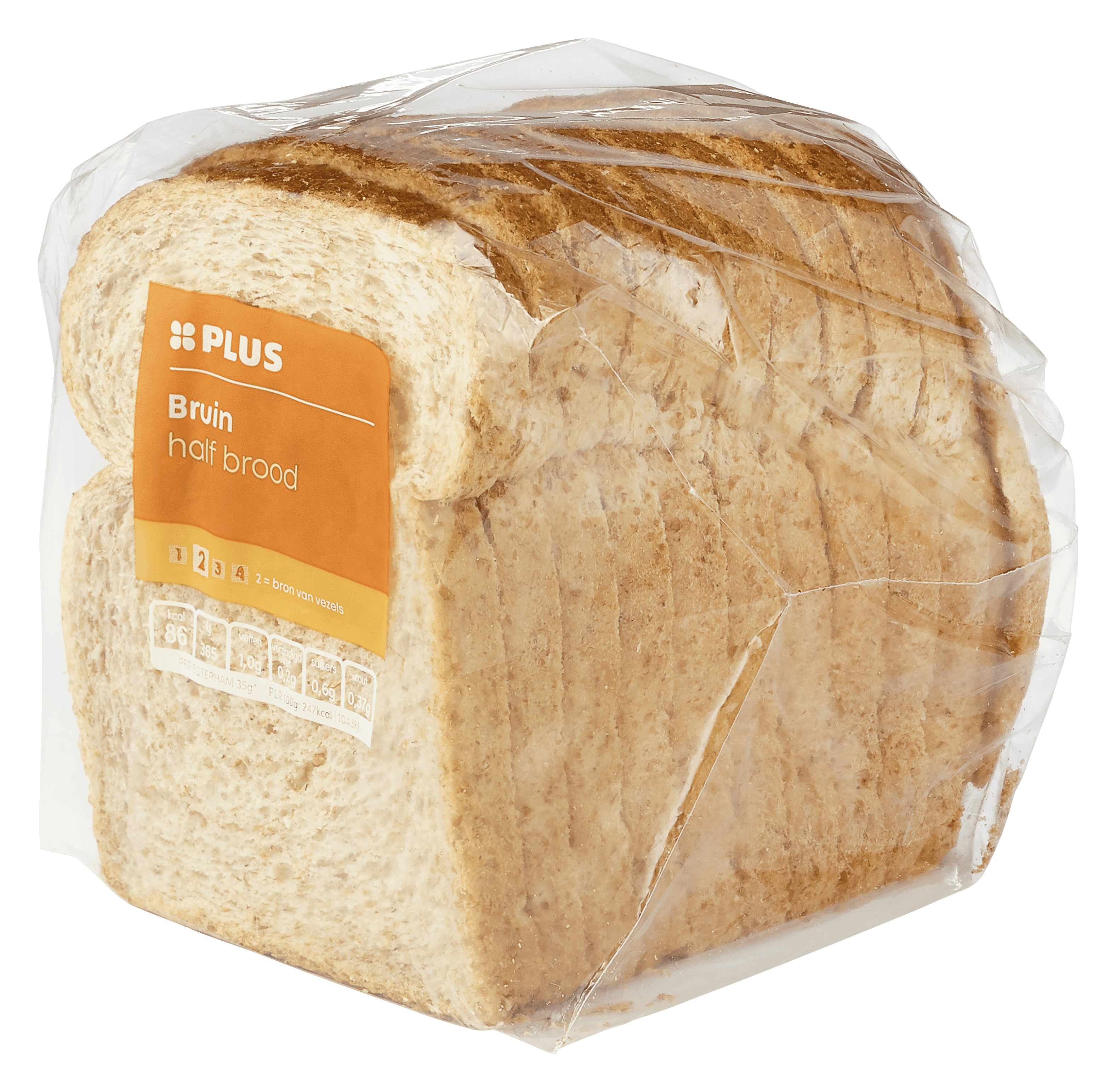 PLUS Rond bruin Half GV