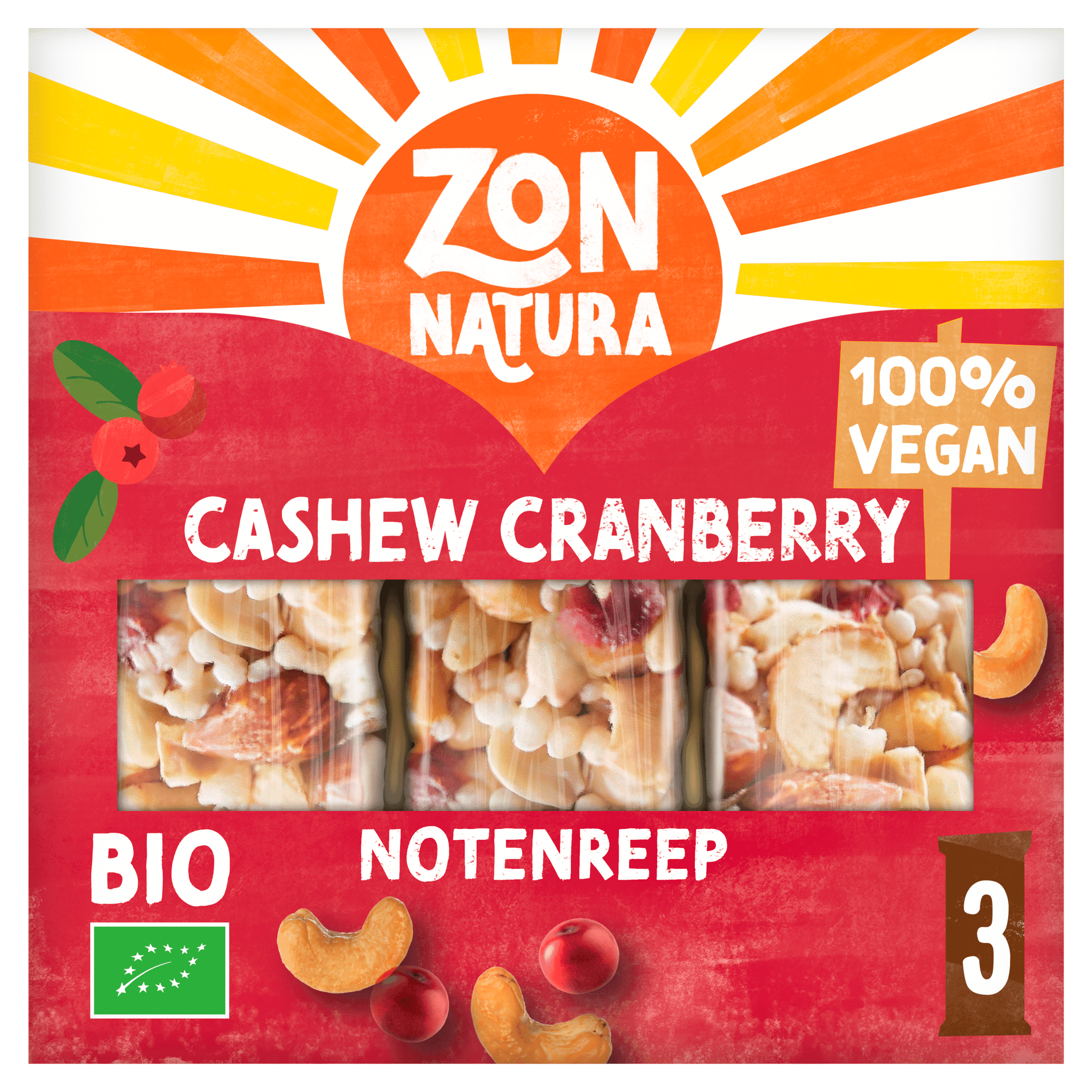 Zonnatura Notenreep cashew cranberry